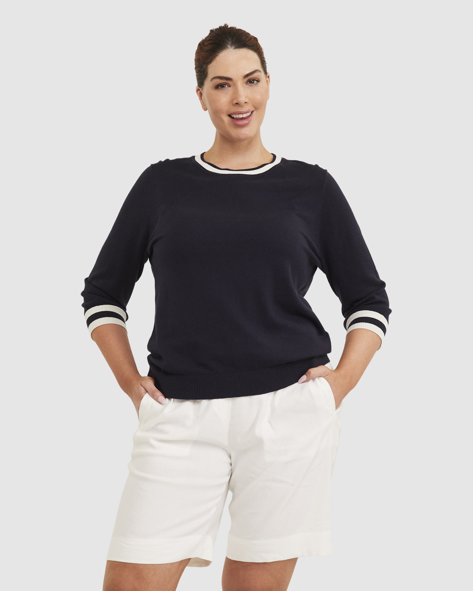 Alphine Silk Blend Knit Top