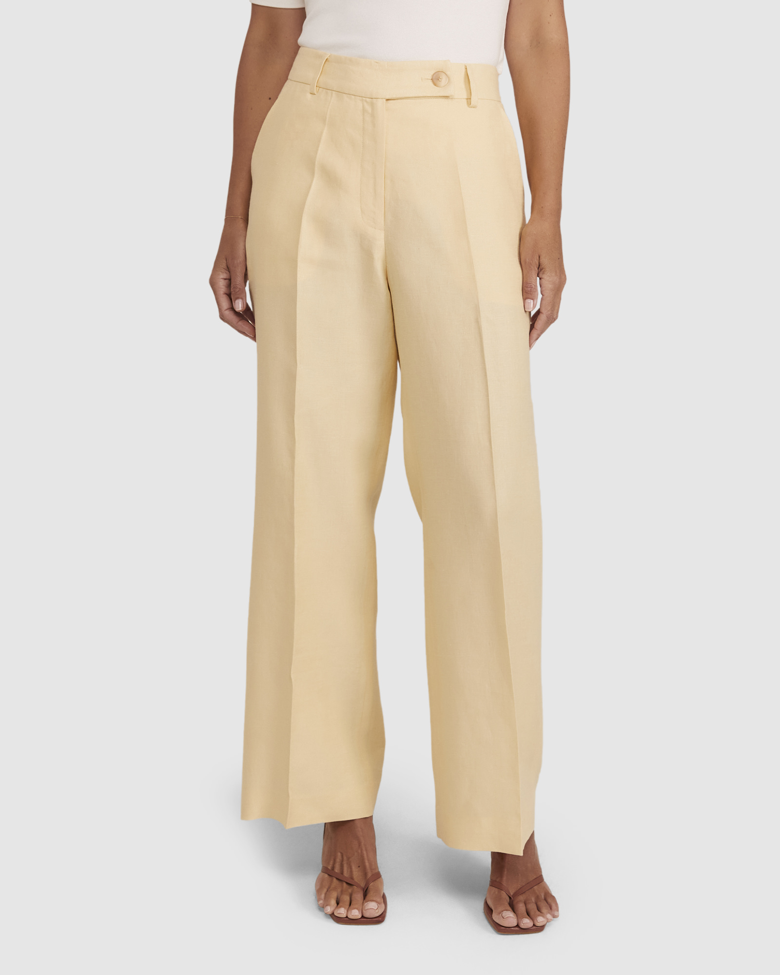 Freya Wide Leg Linen Pant