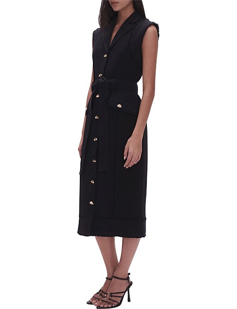 ISABEL UTILITY MIDI DRESS