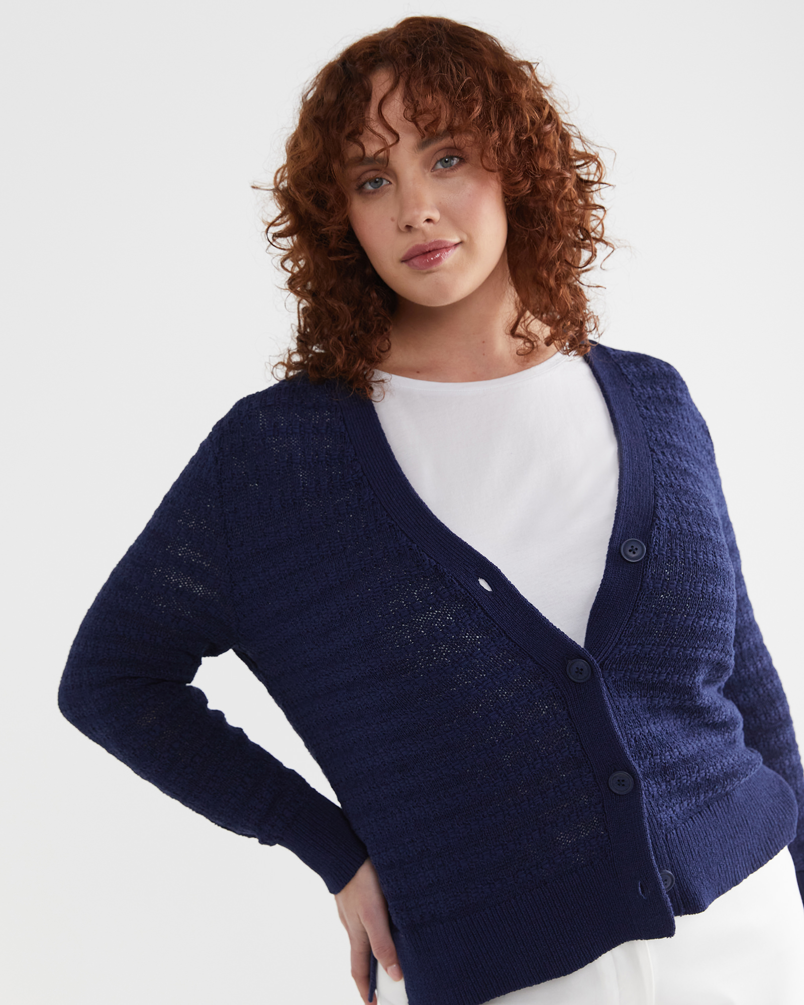 Josie Tape Yarn Cardigan