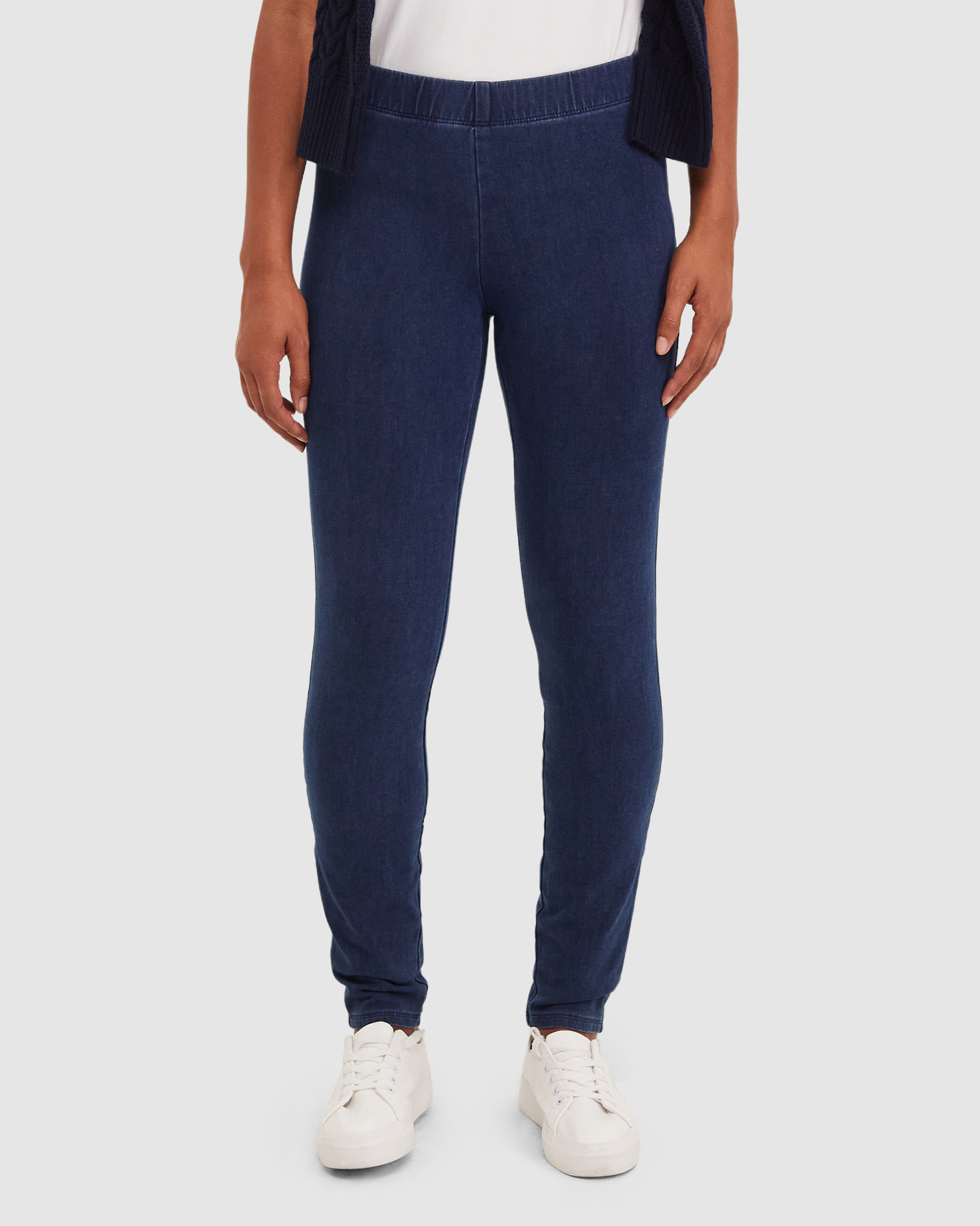 Felicity Denim Pull On Pant