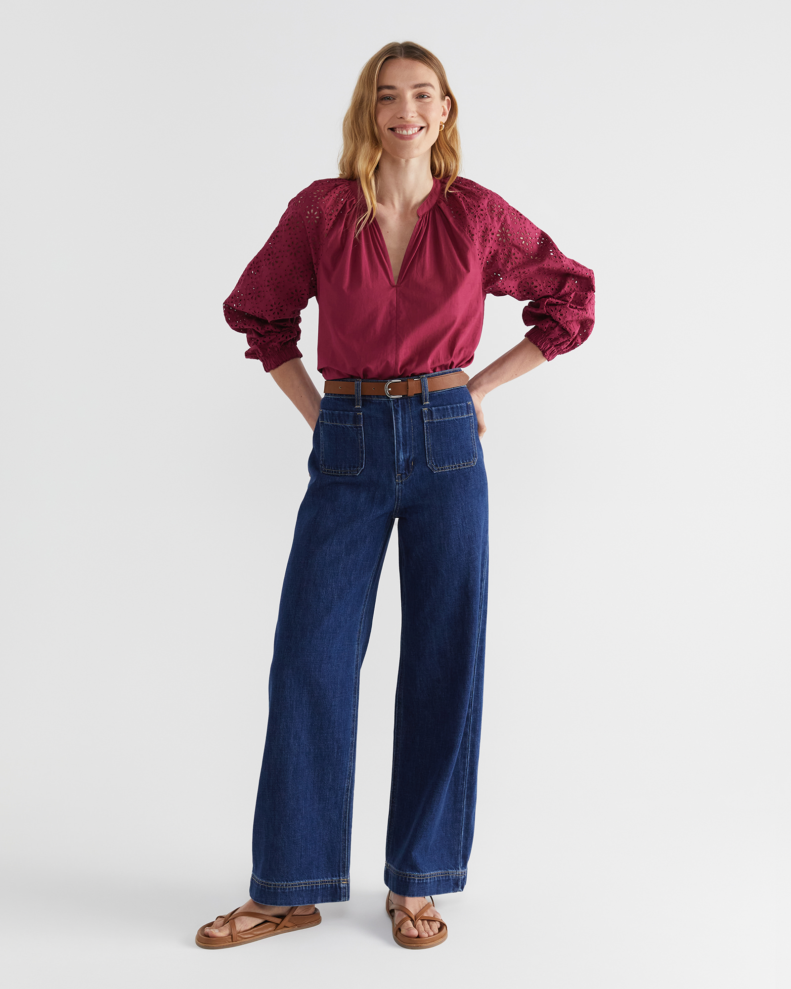 Sorrento Broderie Blouse