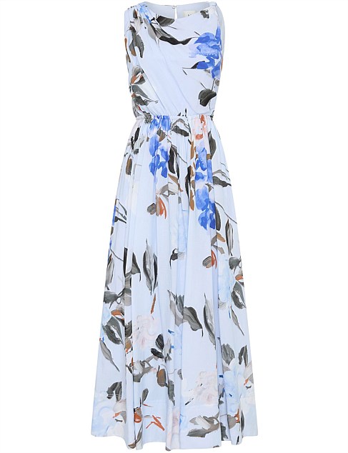 ABBEY TWISTED MIDI DRESS