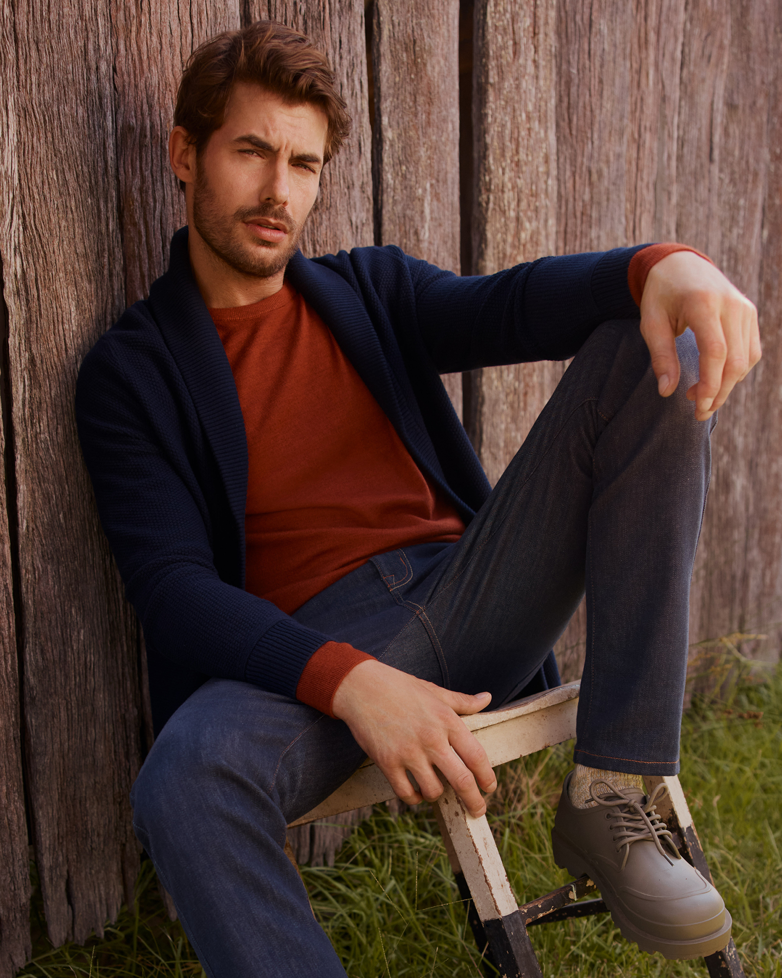 Scott Shawl Neck Knit