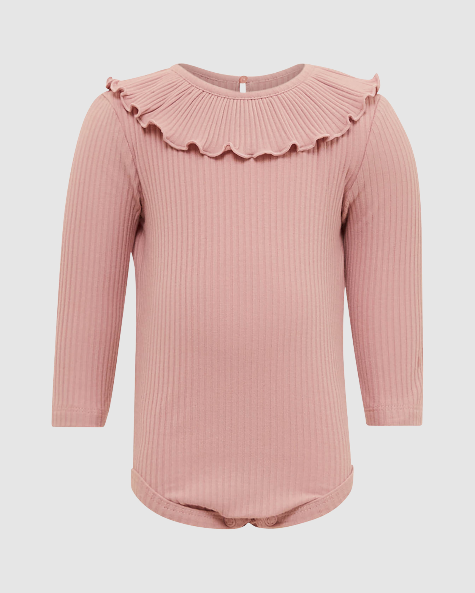 Ruby Rib Frill Baby Bodysuit