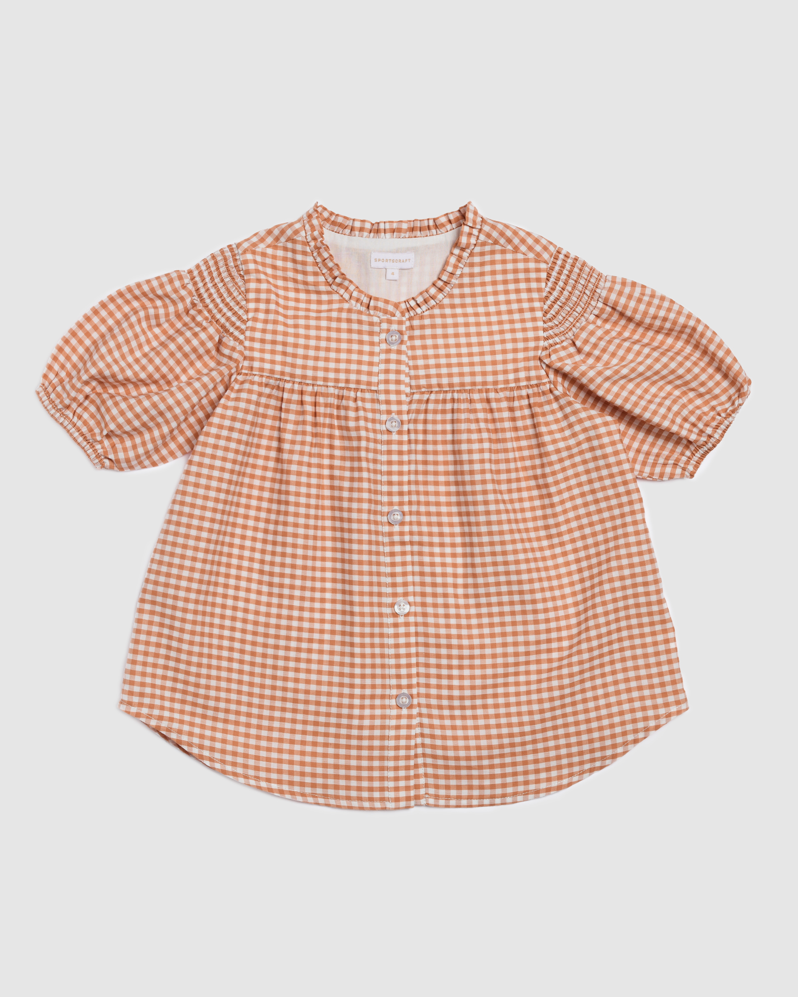 Gia Gingham Cotton Blouse