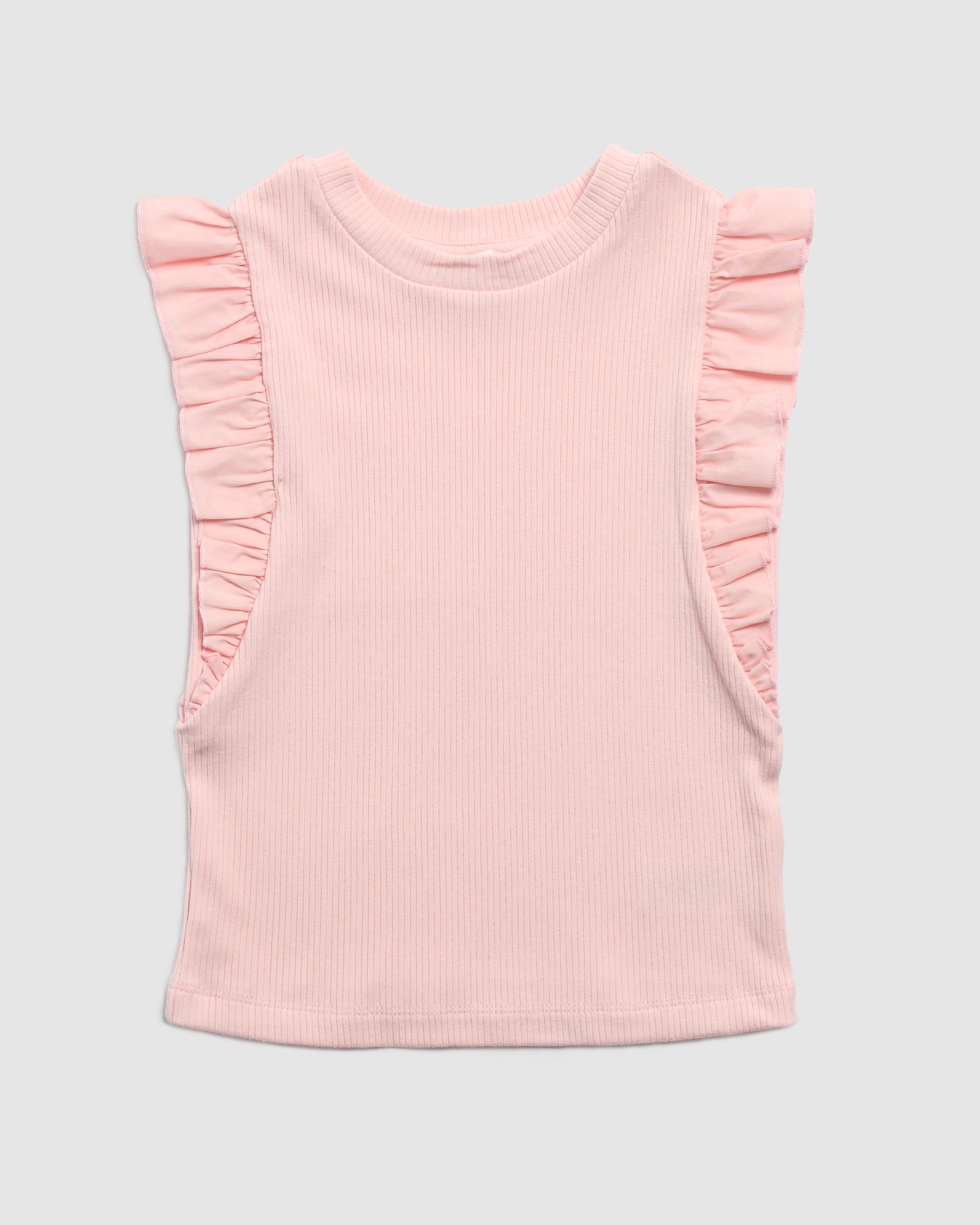 Ruby Rib Frill Tee