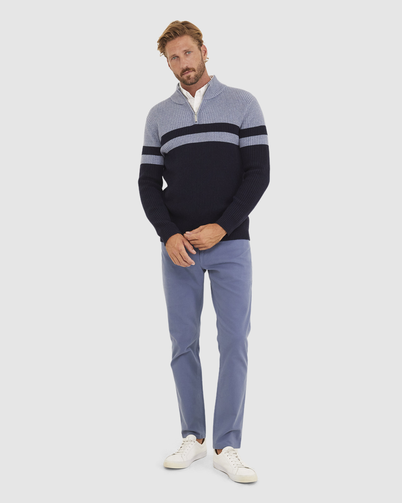 Moon Quarter Zip Knit