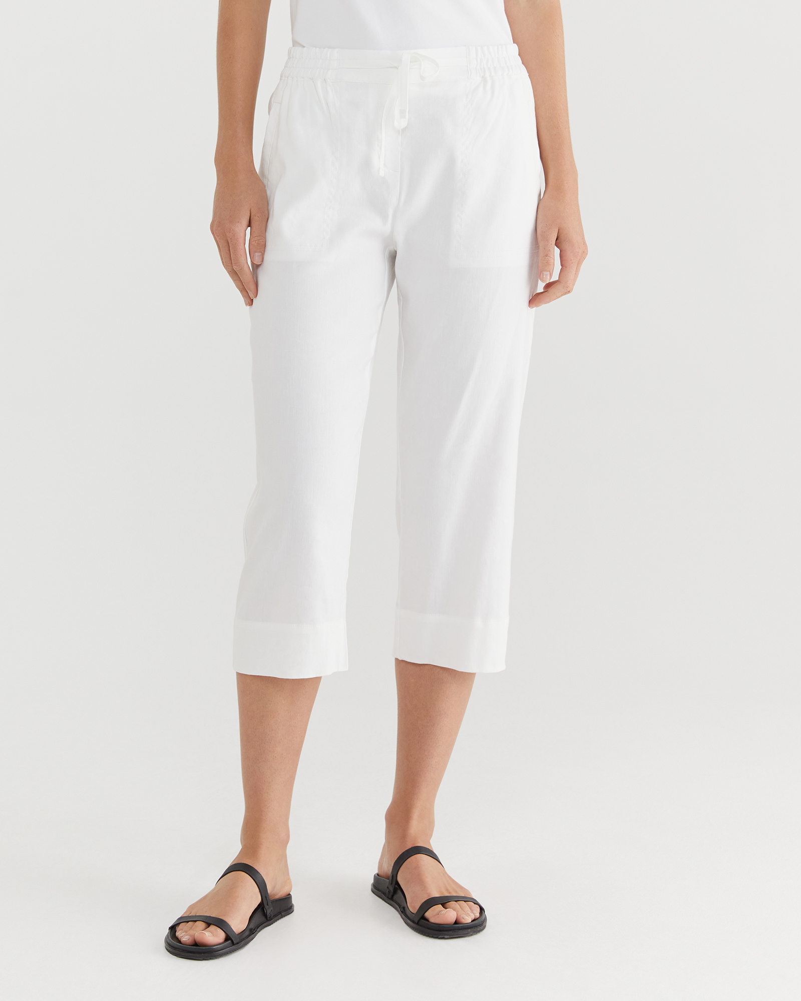 Rosa Crop Linen Pant