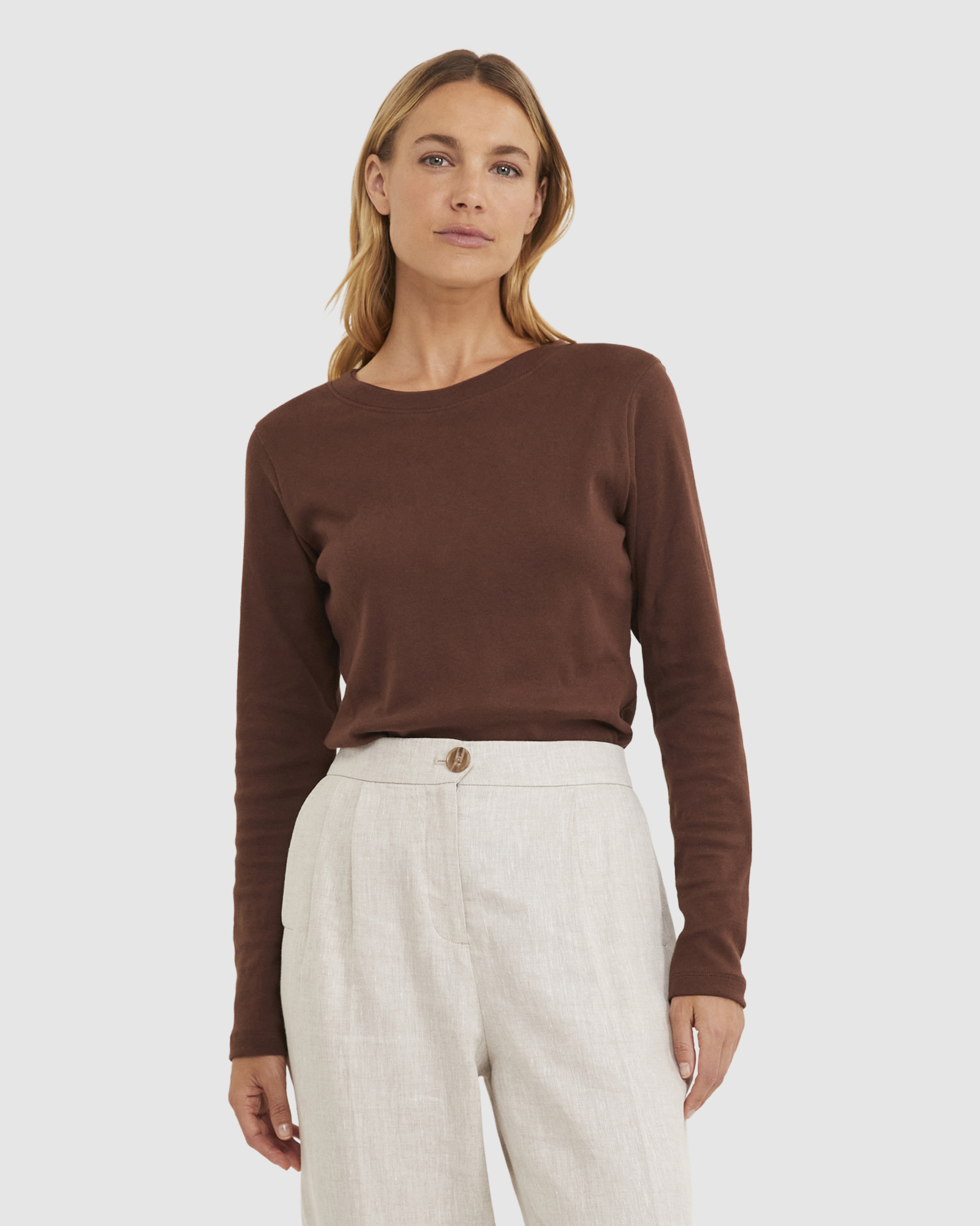 Heidi Long Sleeve Rib Tee