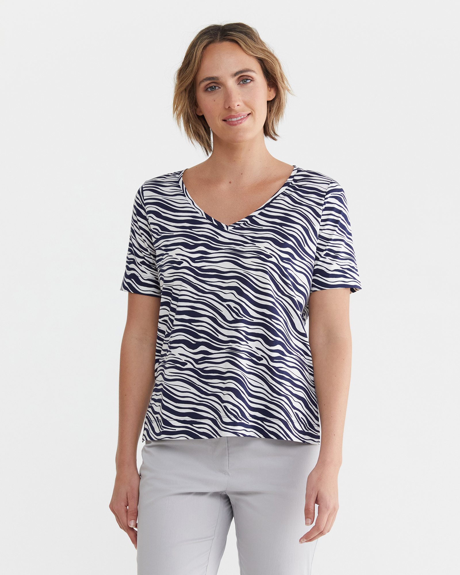 Animal V Neck Merc Tee