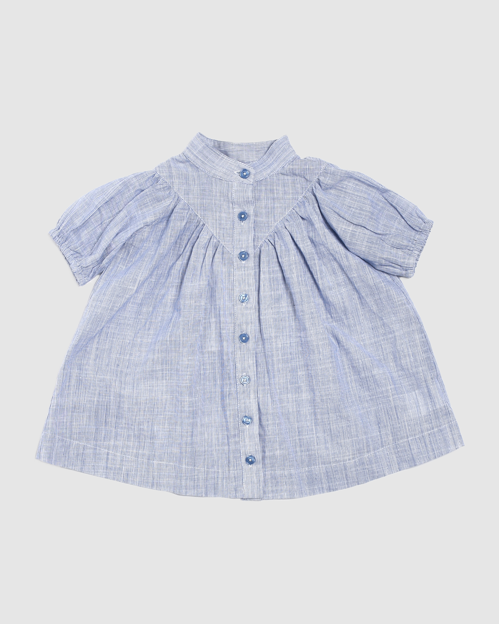 Mila Stripe Button Baby Dress