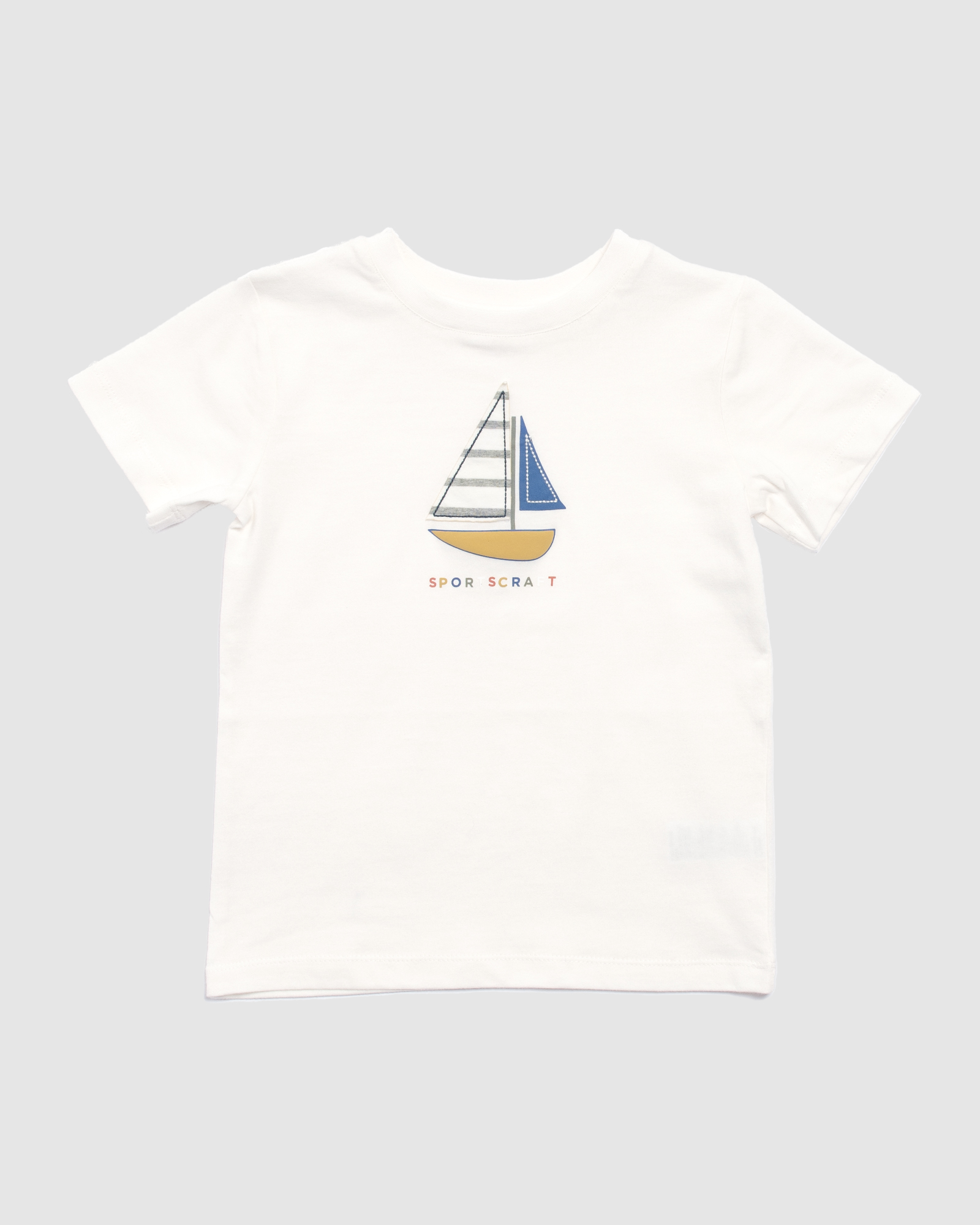 Sail Boat Cotton Short Sleeve Tee