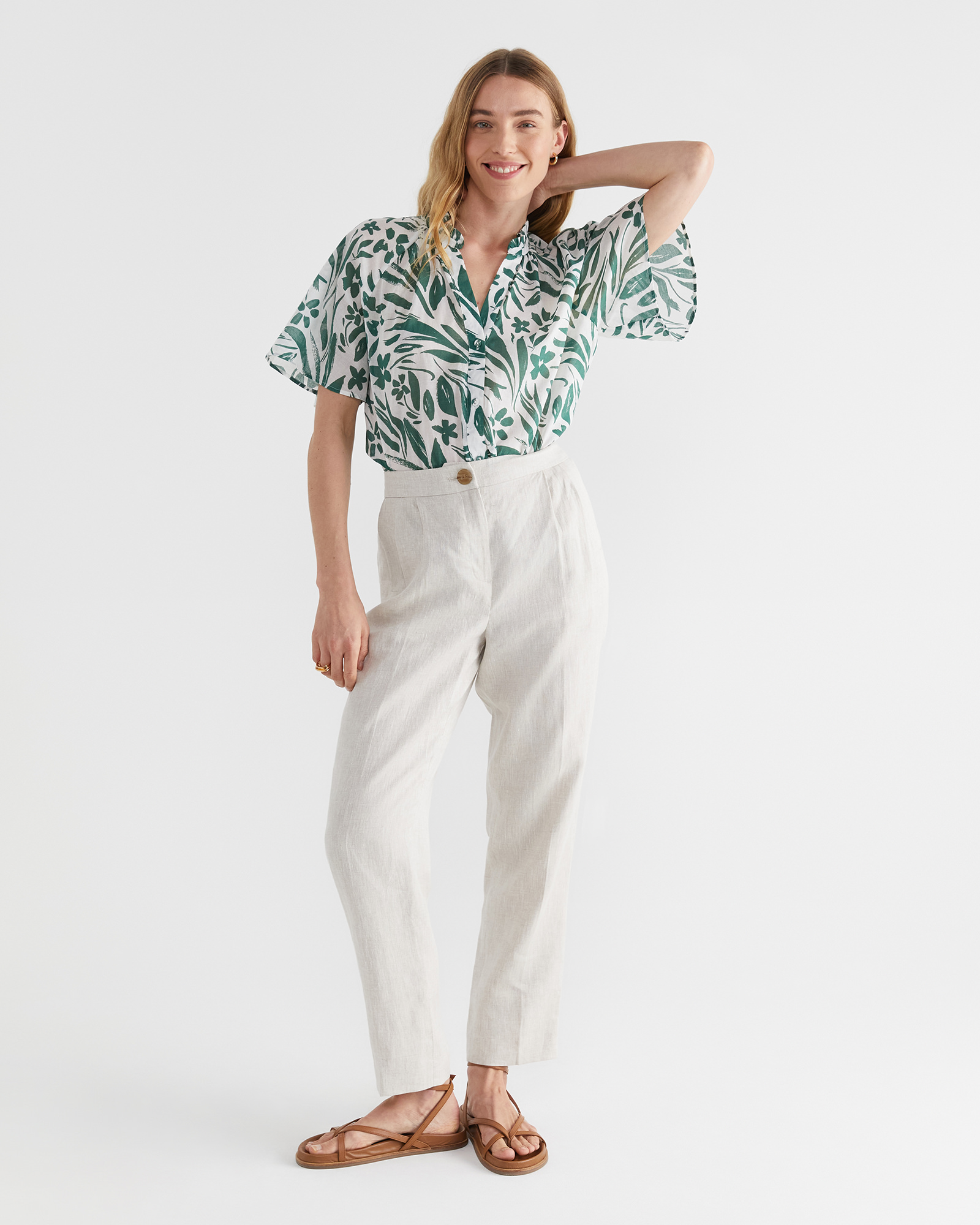 Farrah Cotton Voile Blouse