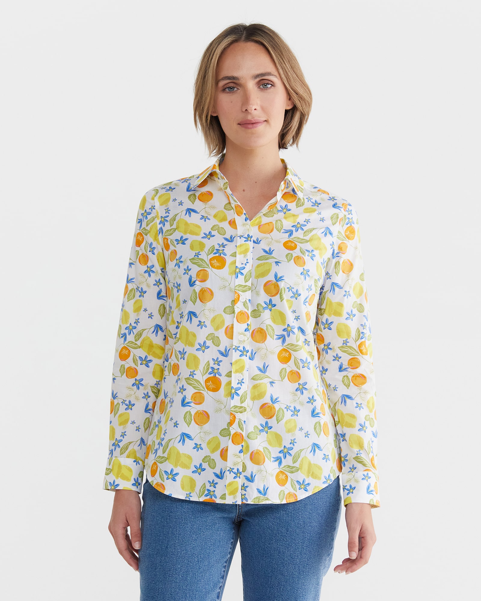 Citron Lily Voile Shirt