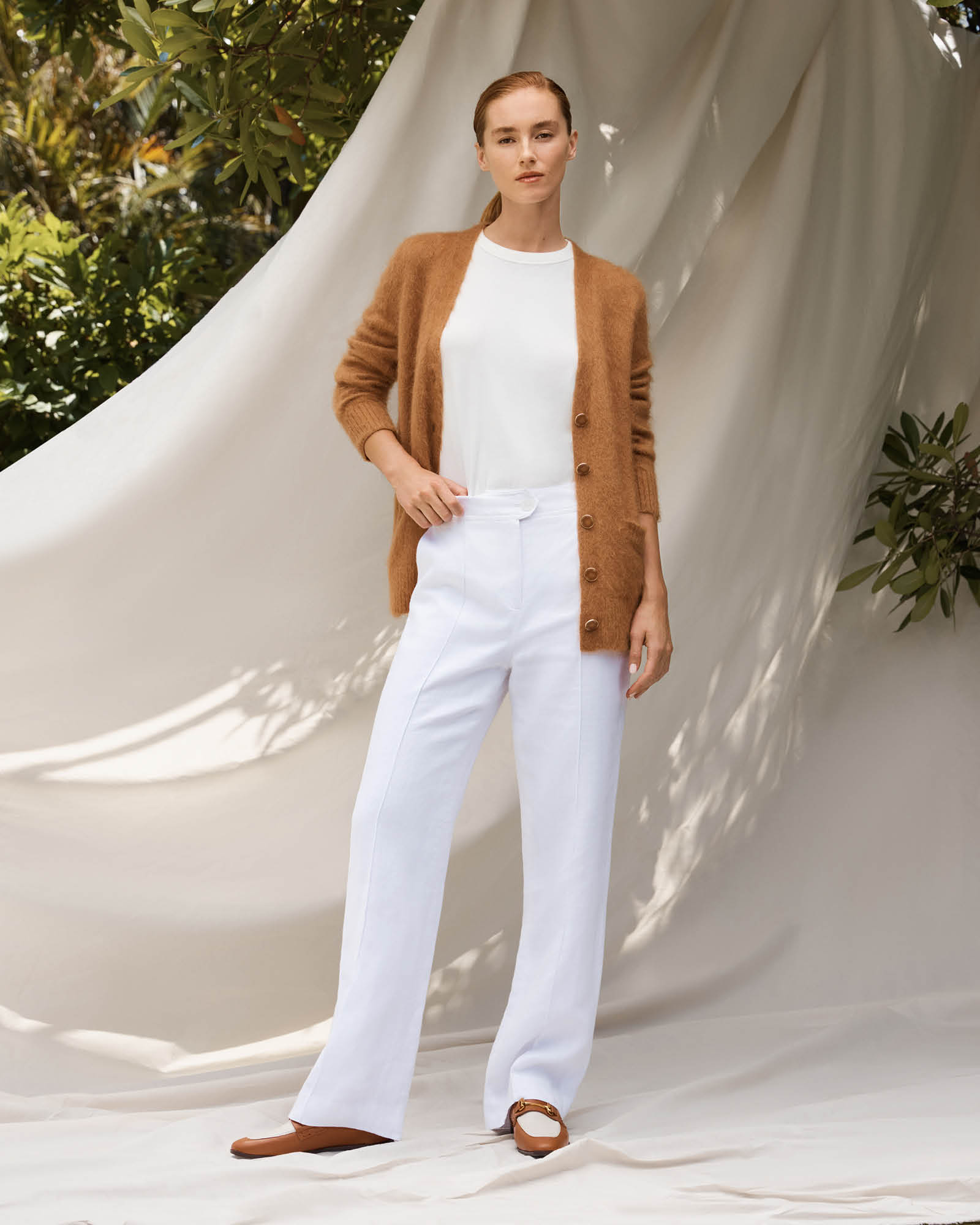 Freya Wide Leg Linen Pant