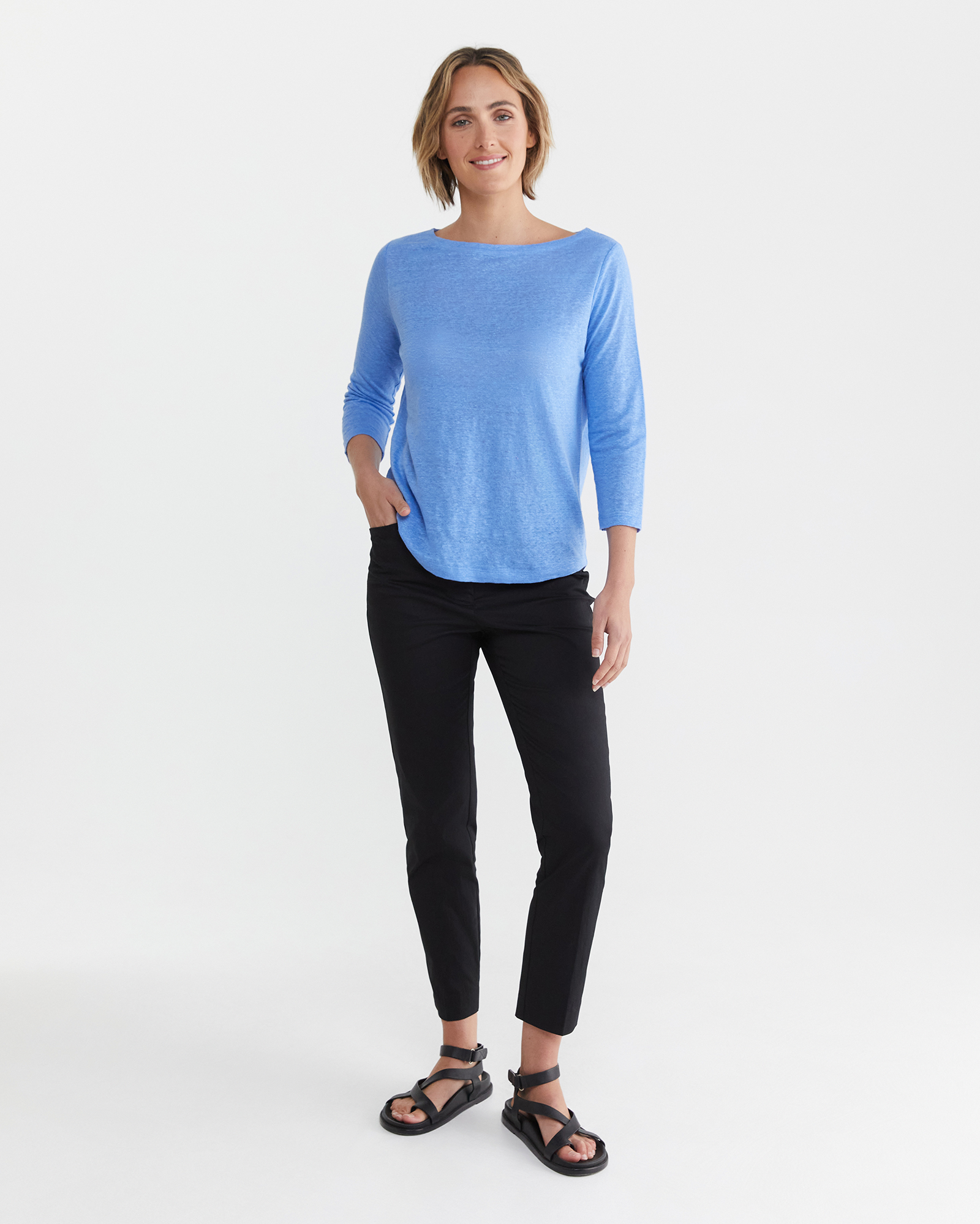 Cecile Linen Top