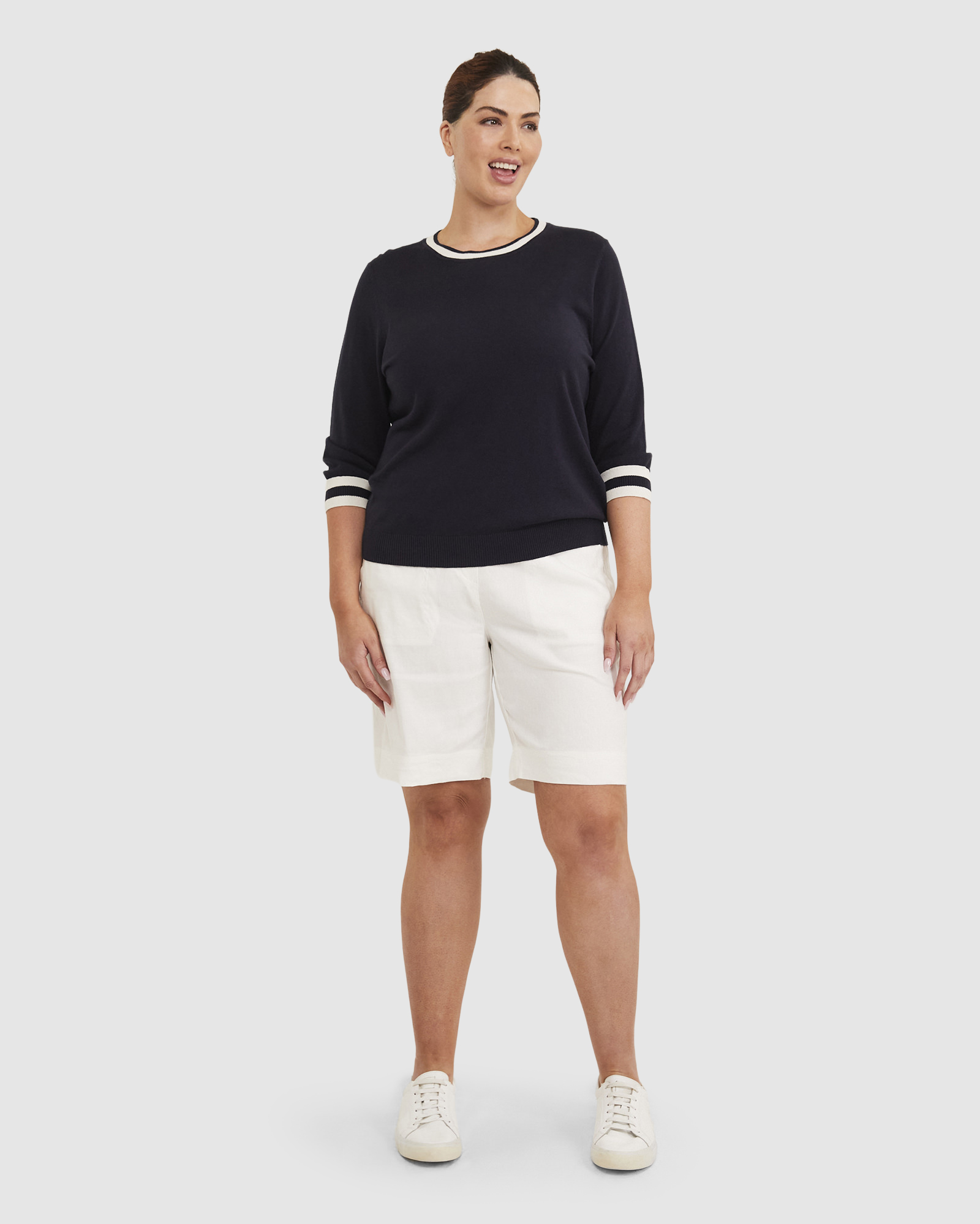 Alphine Silk Blend Knit Top