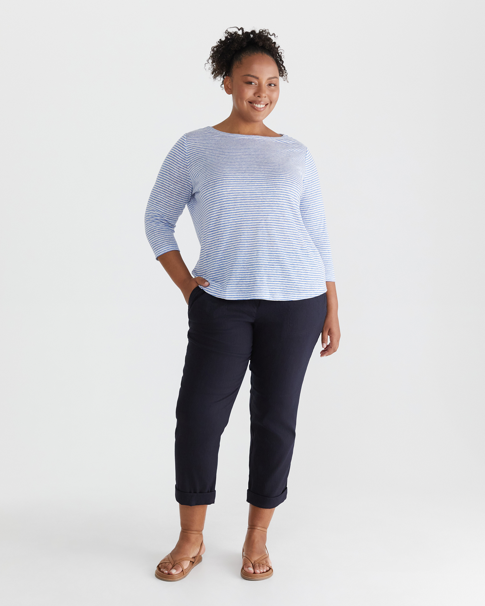 Cecile Linen Top