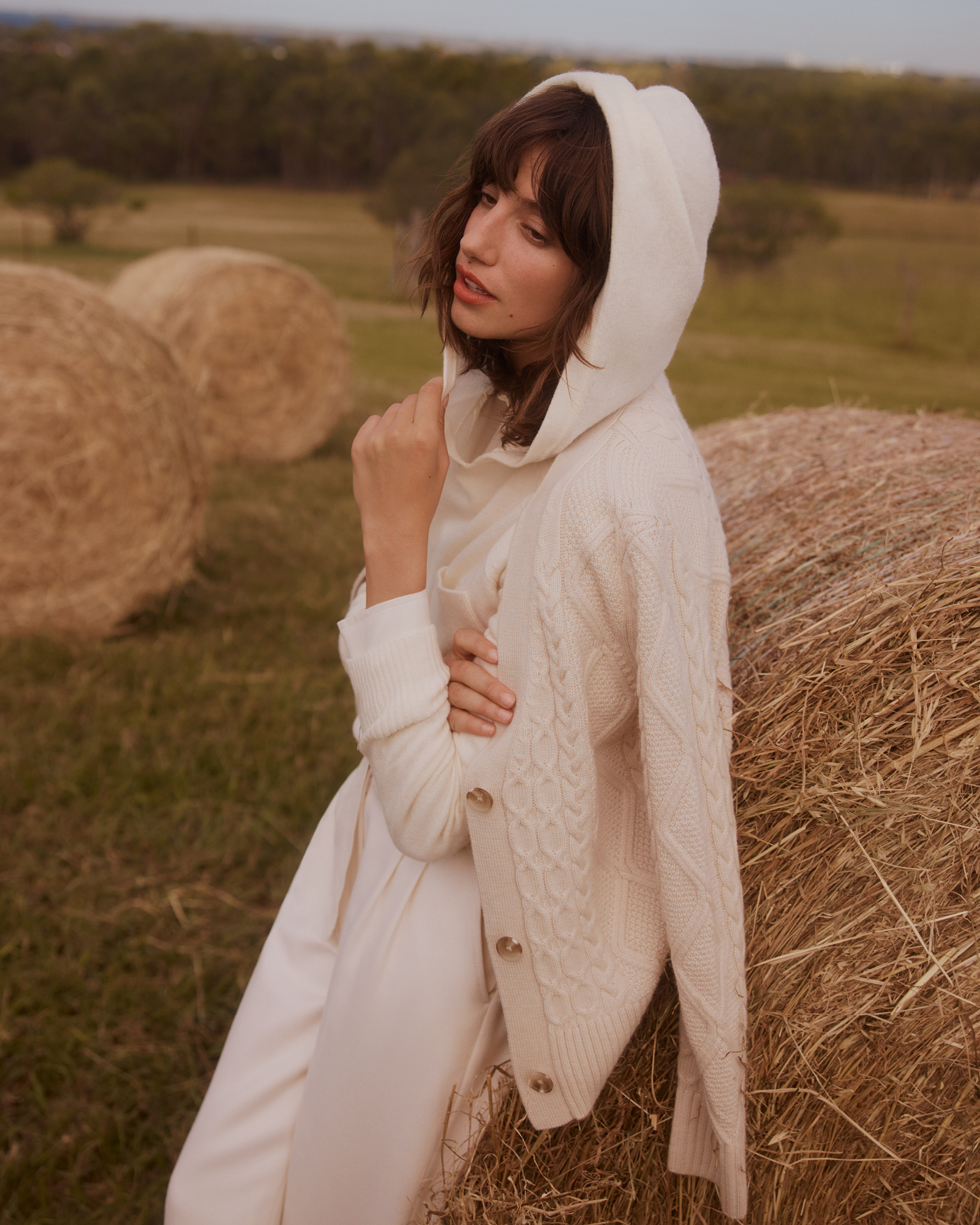 Merino Wool Cable Cardigan