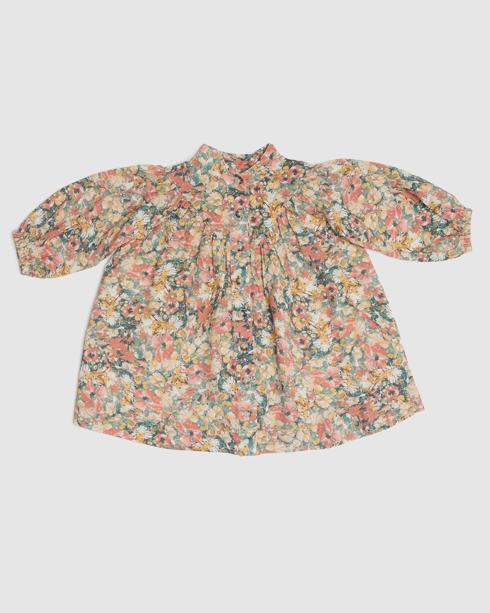 Flora Twill Shirt Baby Dress