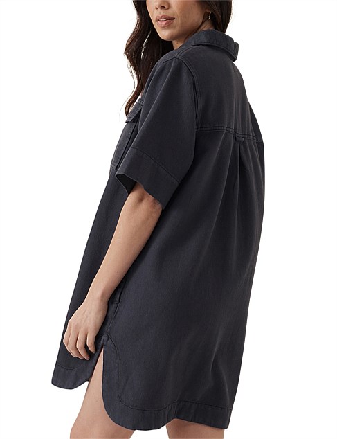 BOXY SHIRT DRESS