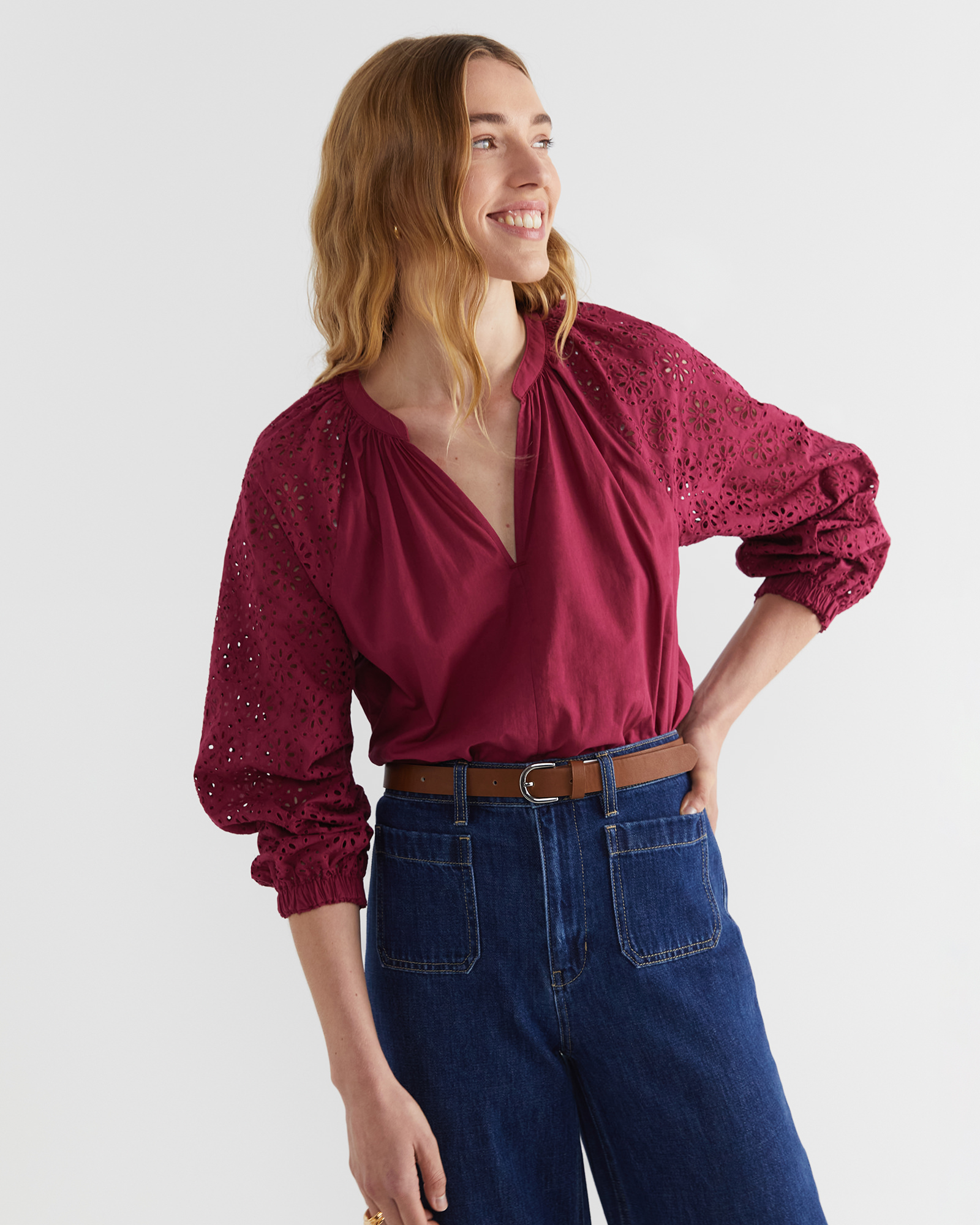 Sorrento Broderie Blouse