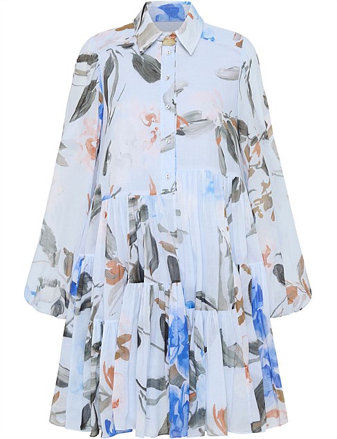 GEORGIA SMOCK MINI DRESS