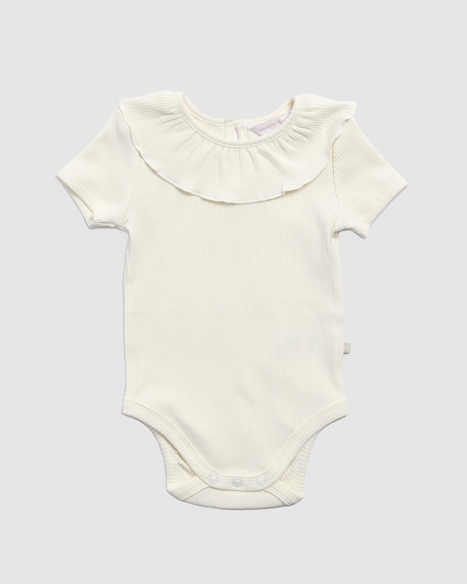 Ruby Rib Frill Short Sleeve Bodysuit