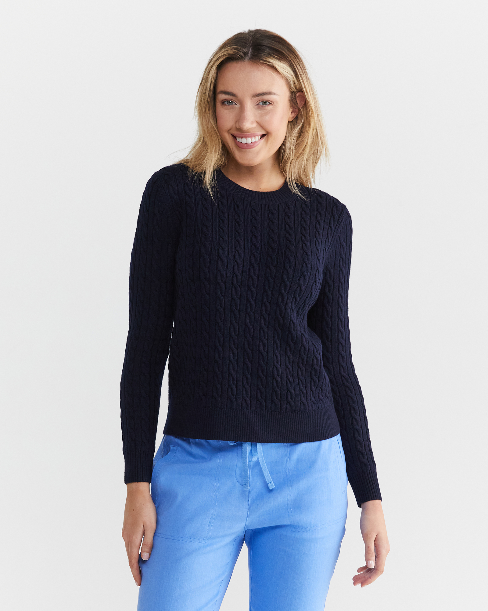 Merino Wool Baby Cable Sweater