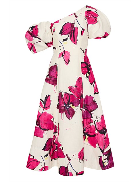 ARISTA TULIP SLEEVE MIDI DRESS