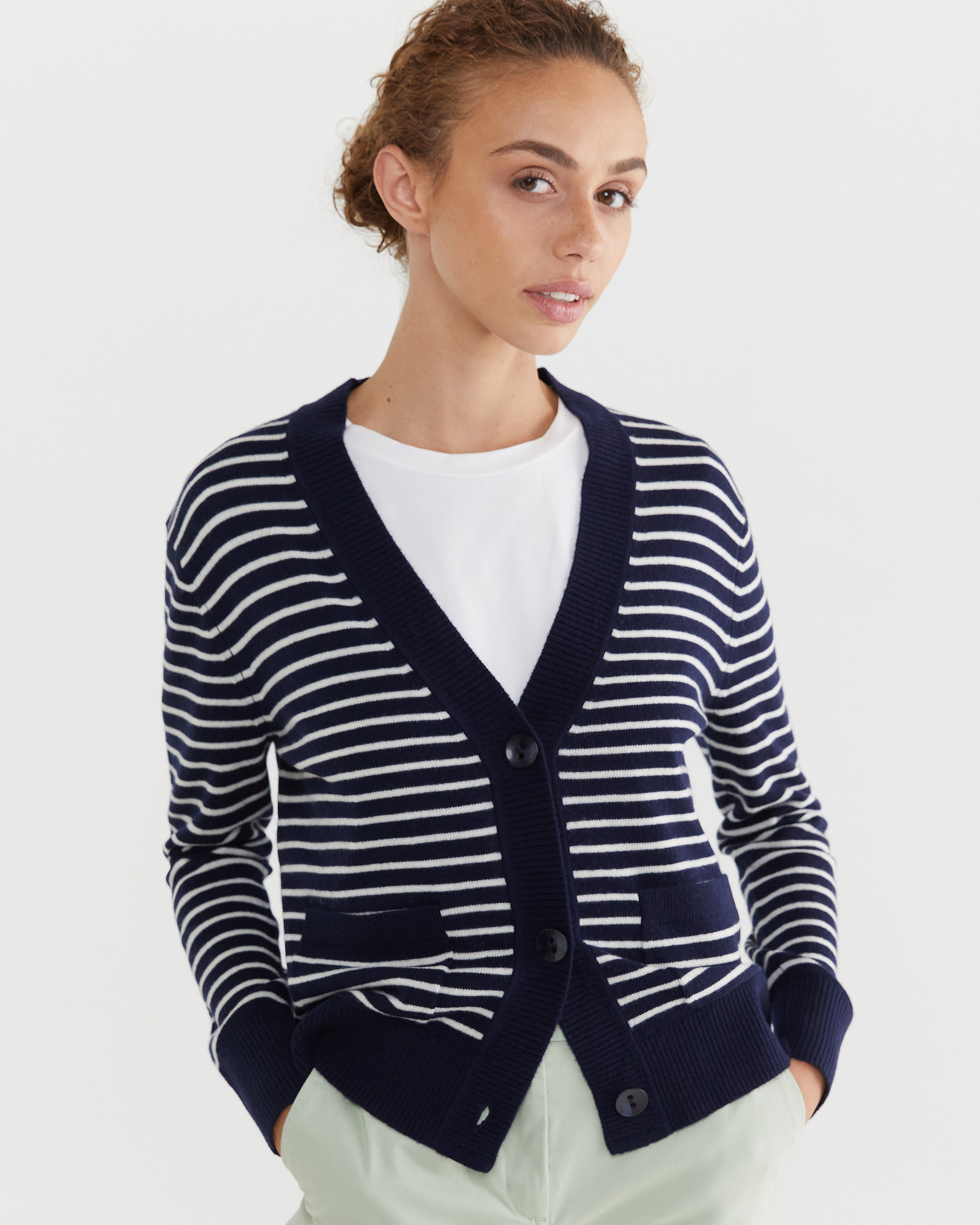 Pearl Stripe Cardigan