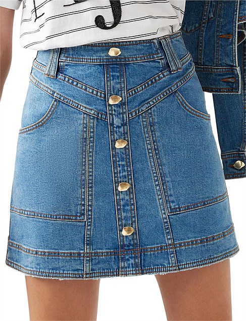 BELMOND DENIM MINI SKIRT