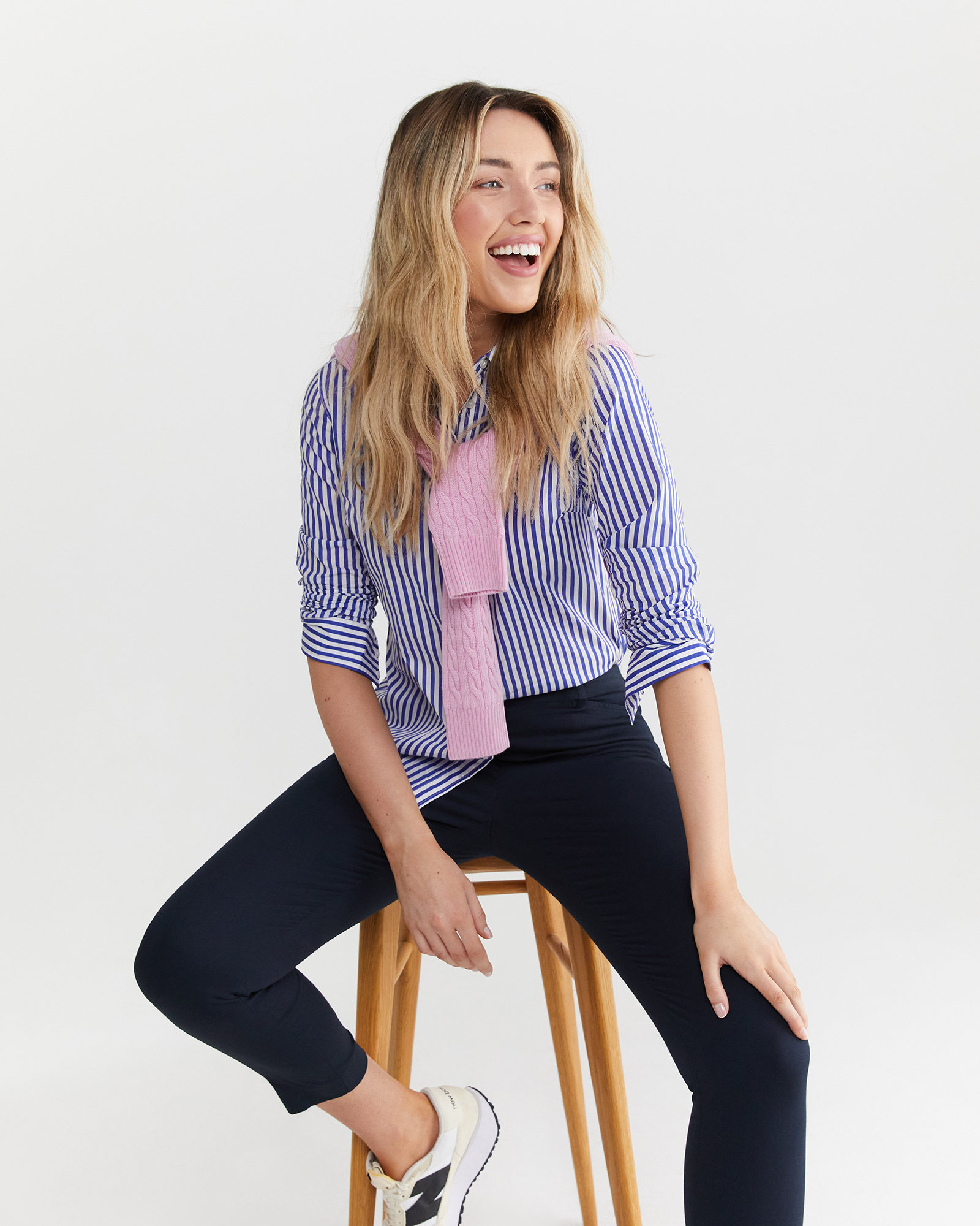 Stripe Lily Voile Shirt