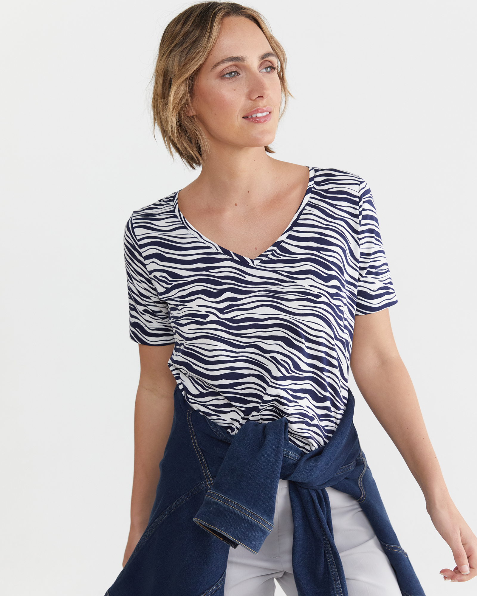 Animal V Neck Merc Tee