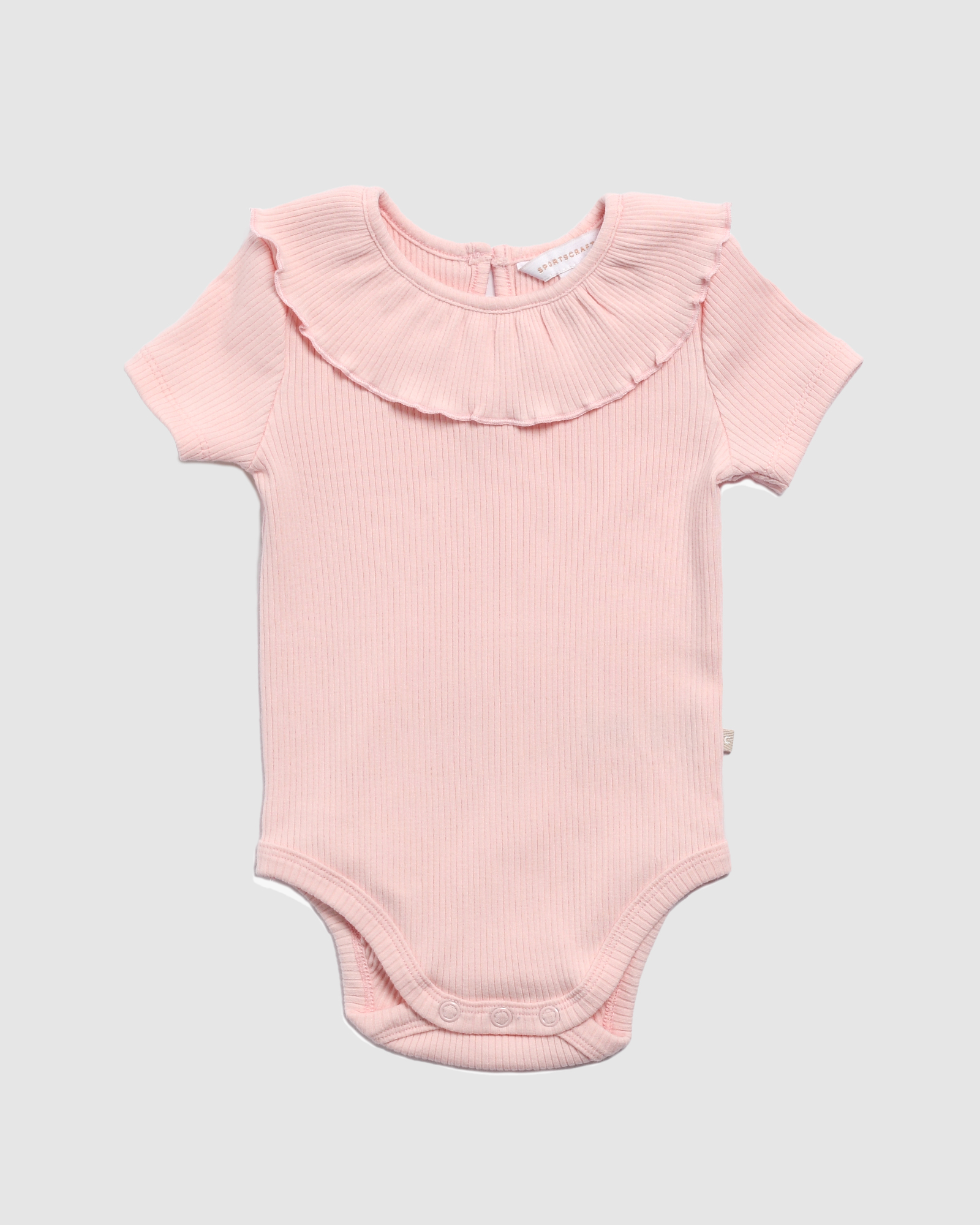 Ruby Rib Frill Short Sleeve Bodysuit