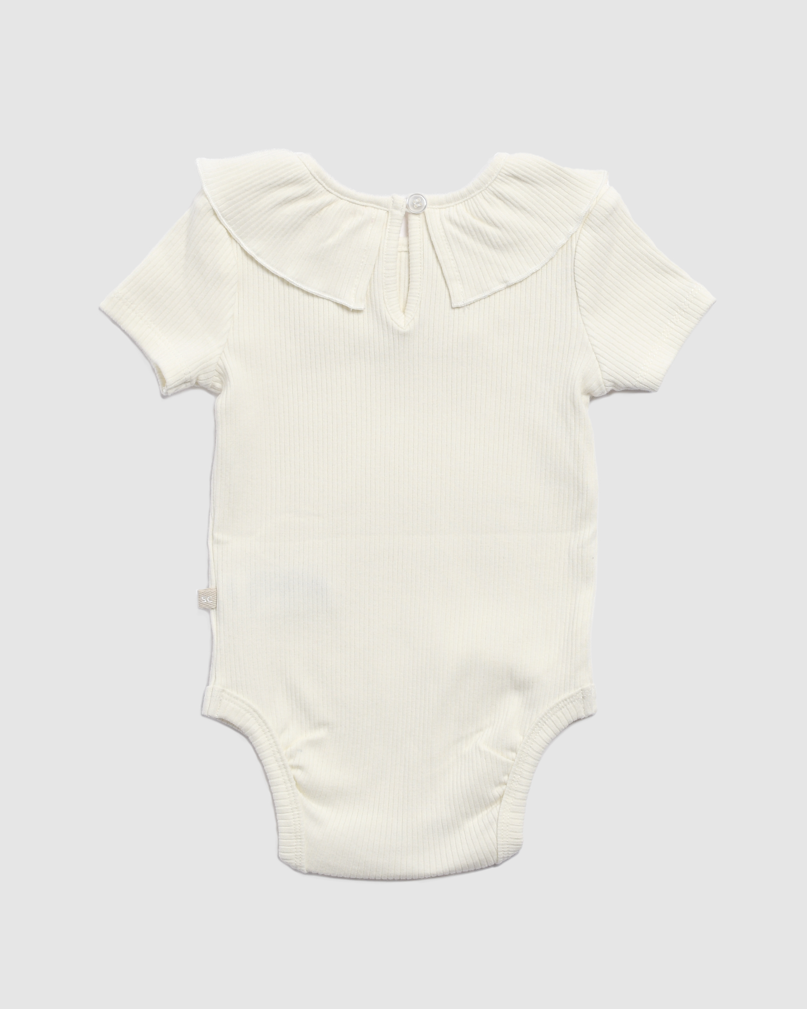 Ruby Rib Frill Short Sleeve Bodysuit