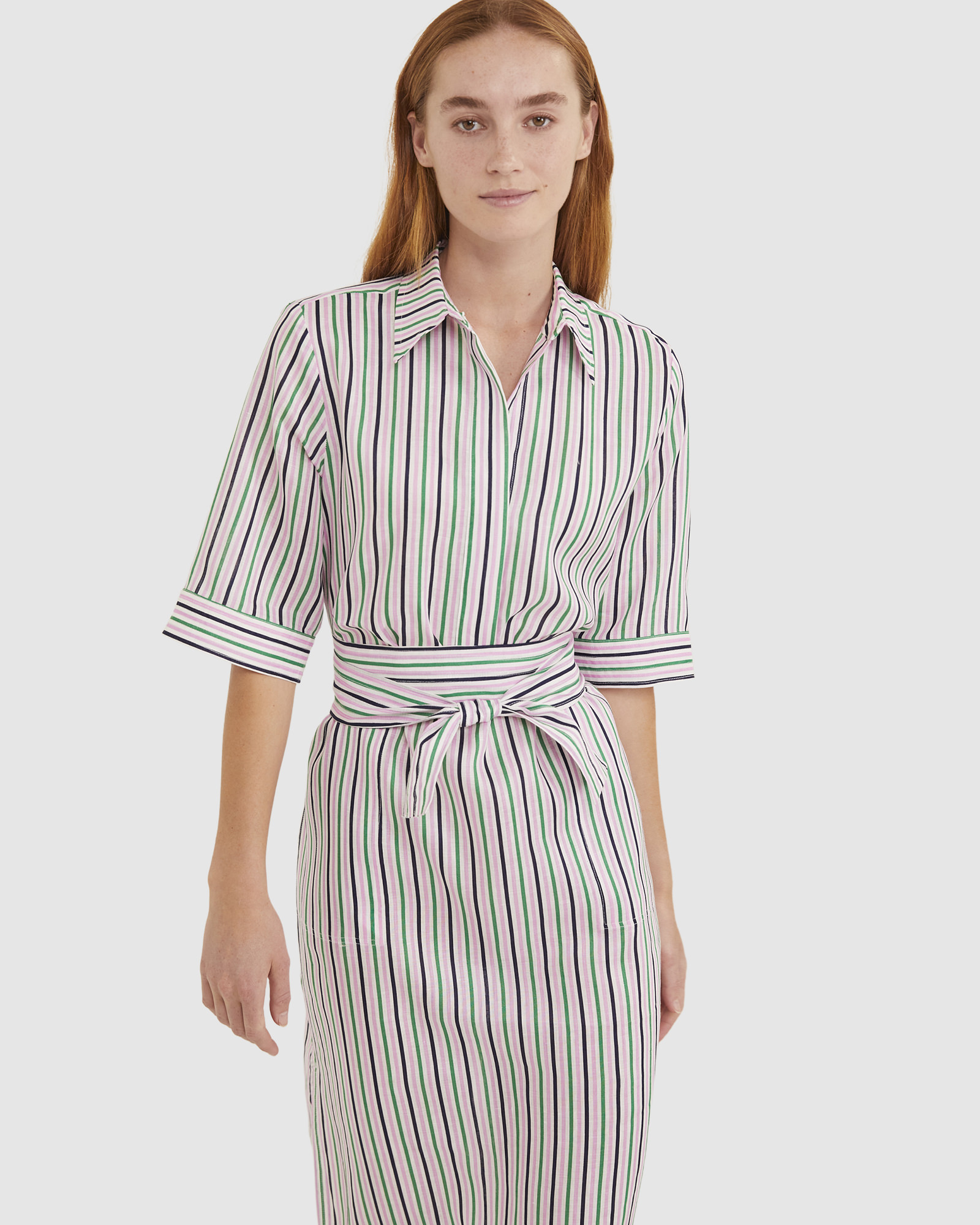 Lexi Stripe Linen Dress