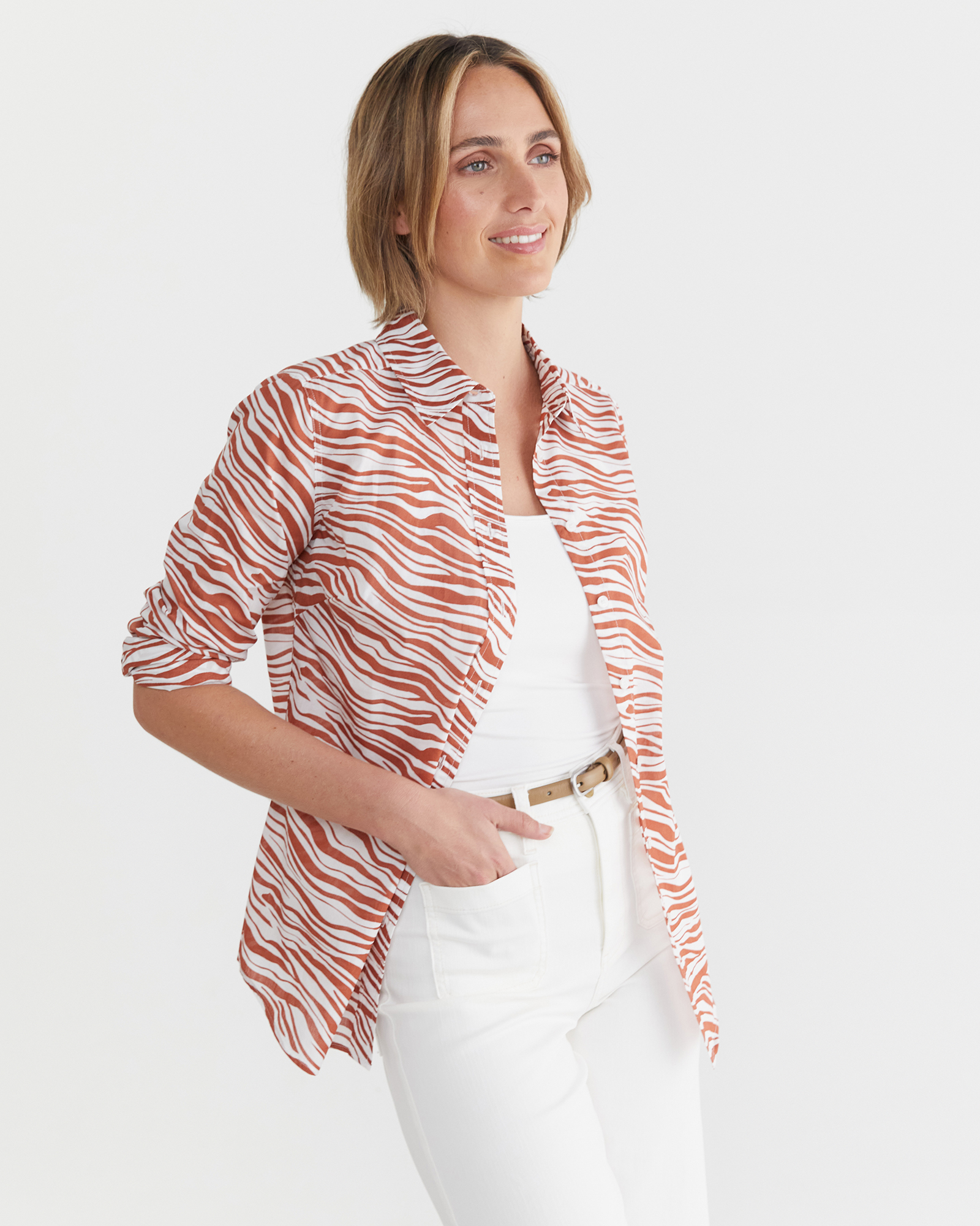 Animal Lily Voile Shirt