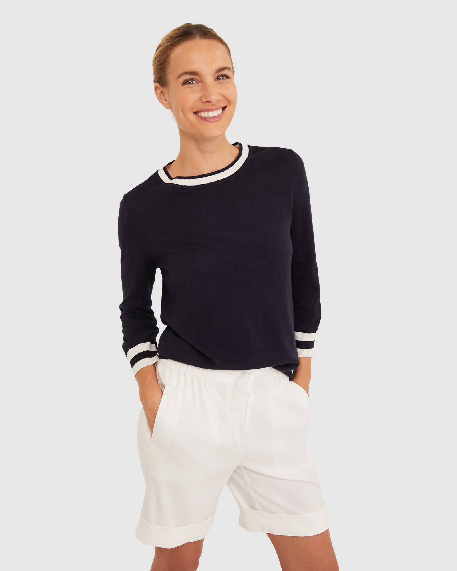 Alphine Silk Blend Knit Top