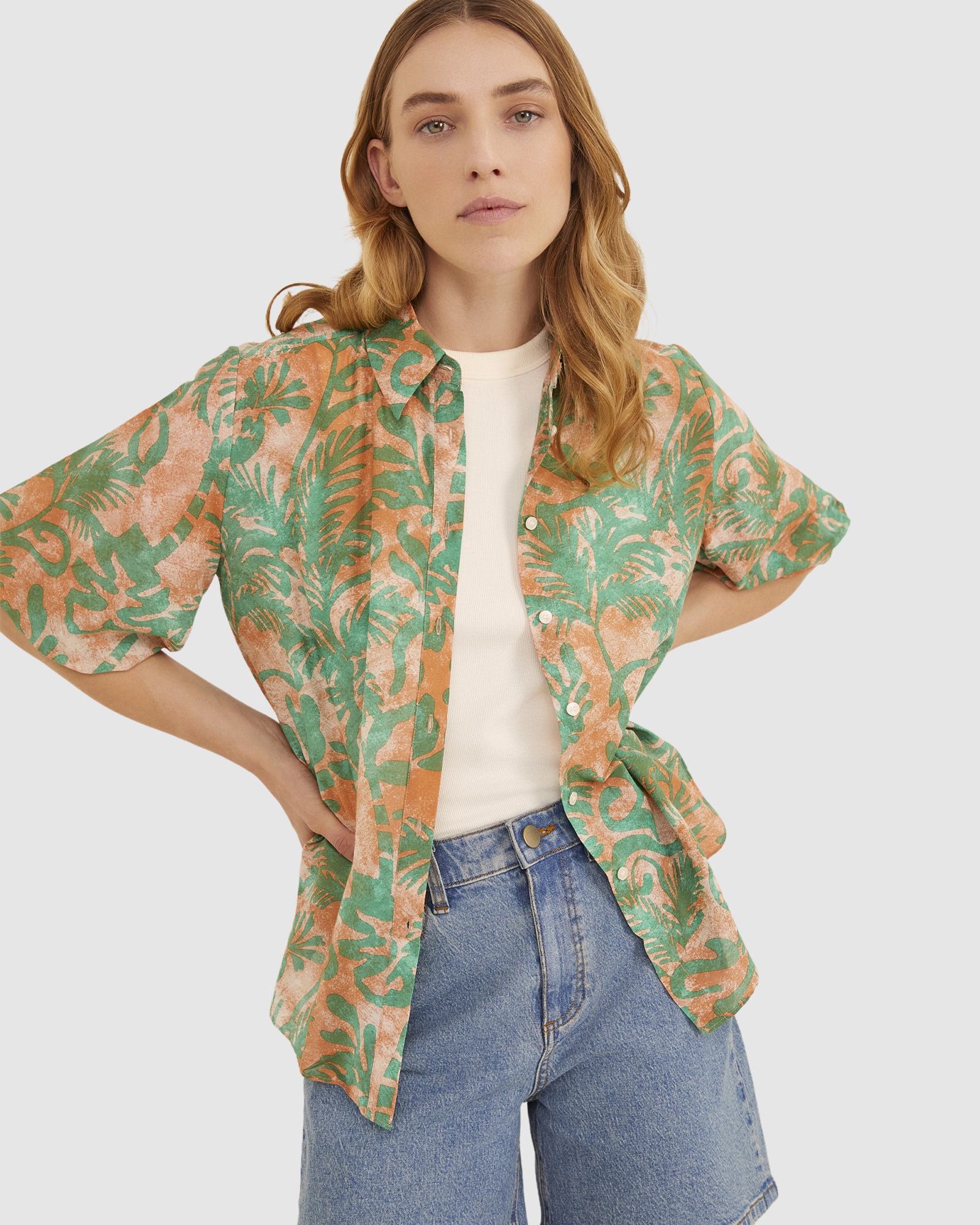 Beata Cotton Silk Shirt