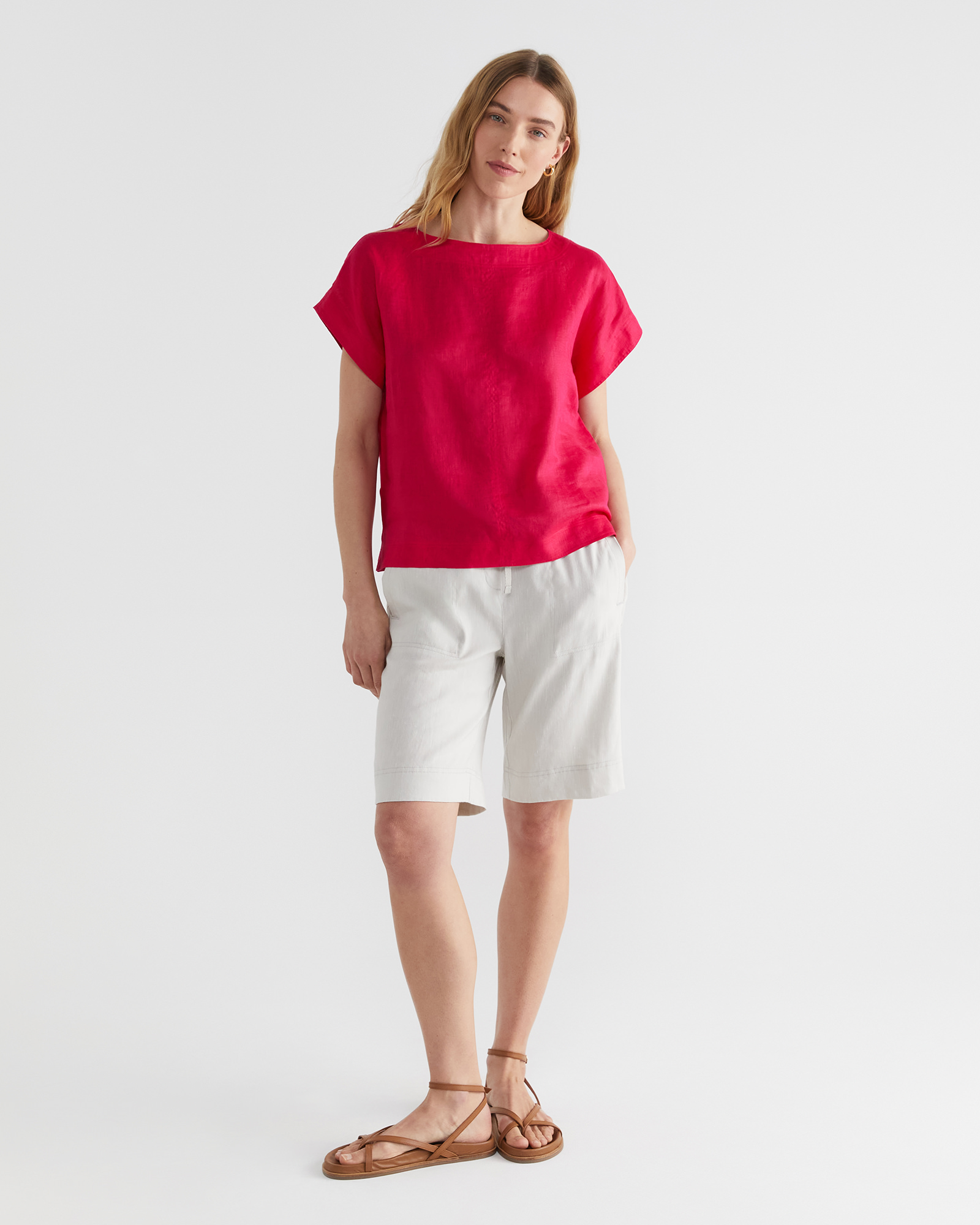 Allegra Linen Top