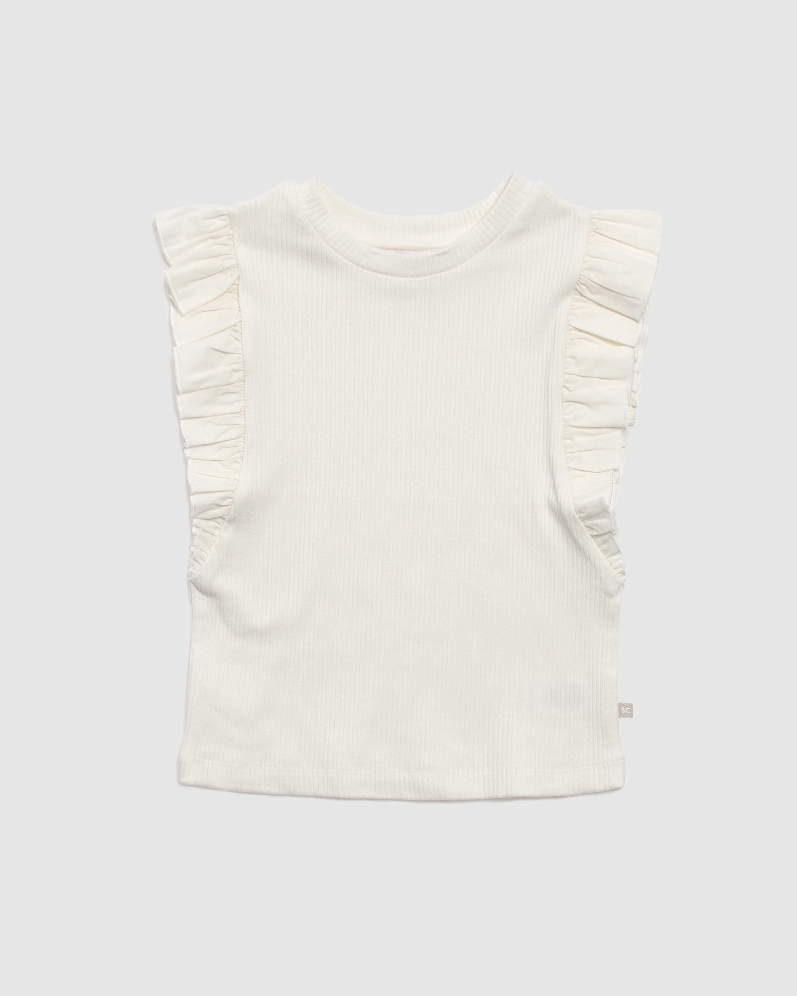Ruby Rib Frill Tee