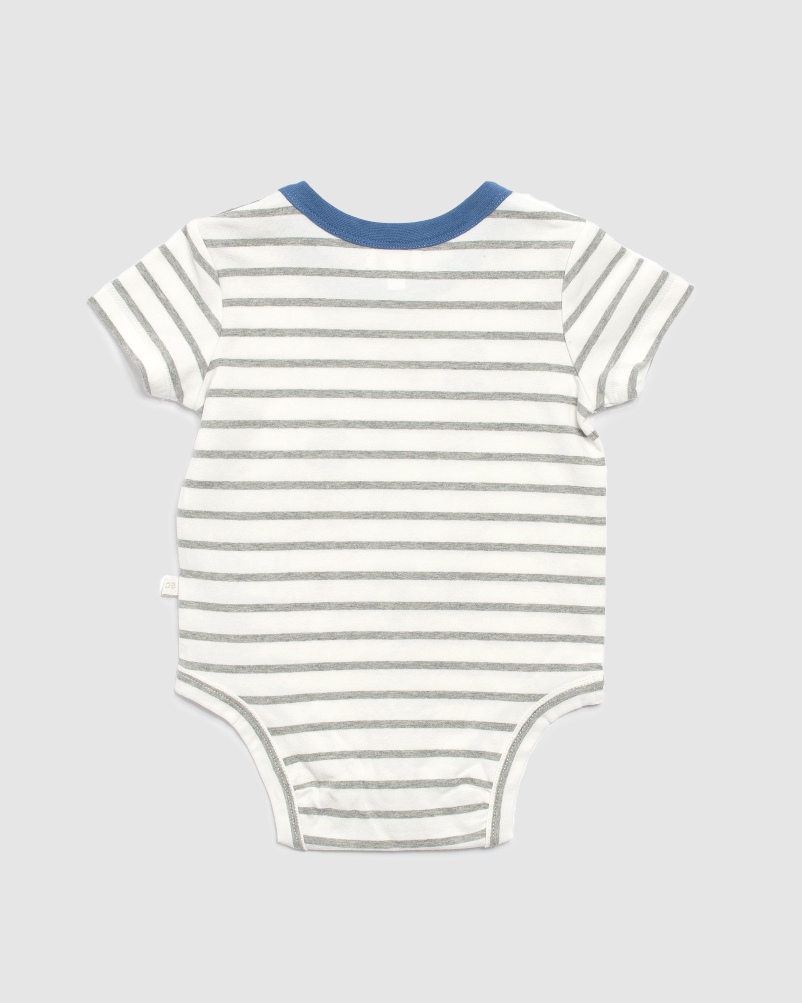 Tommy Logo Stripe Baby Bodysuit