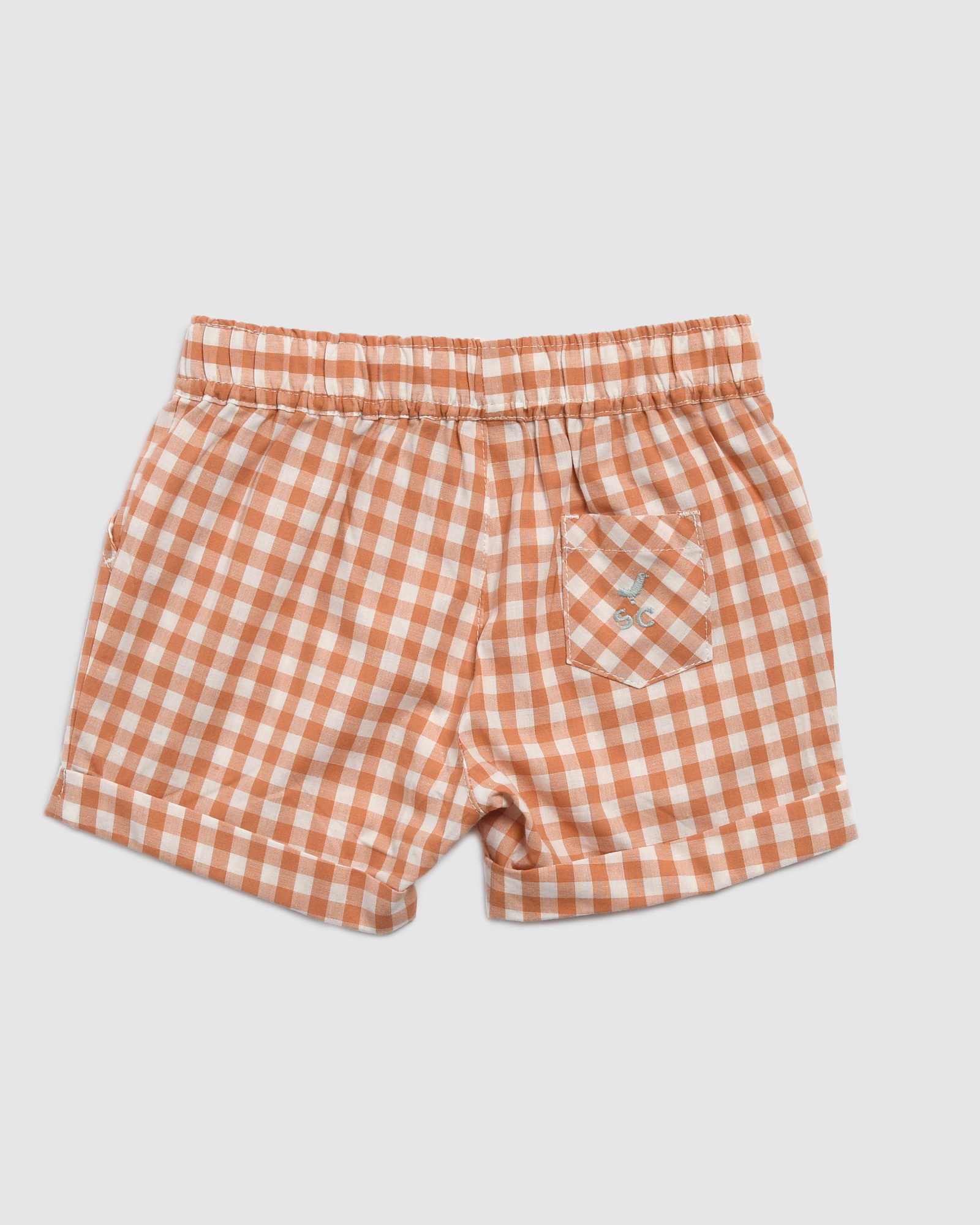 Garry Gingham Cotton Short