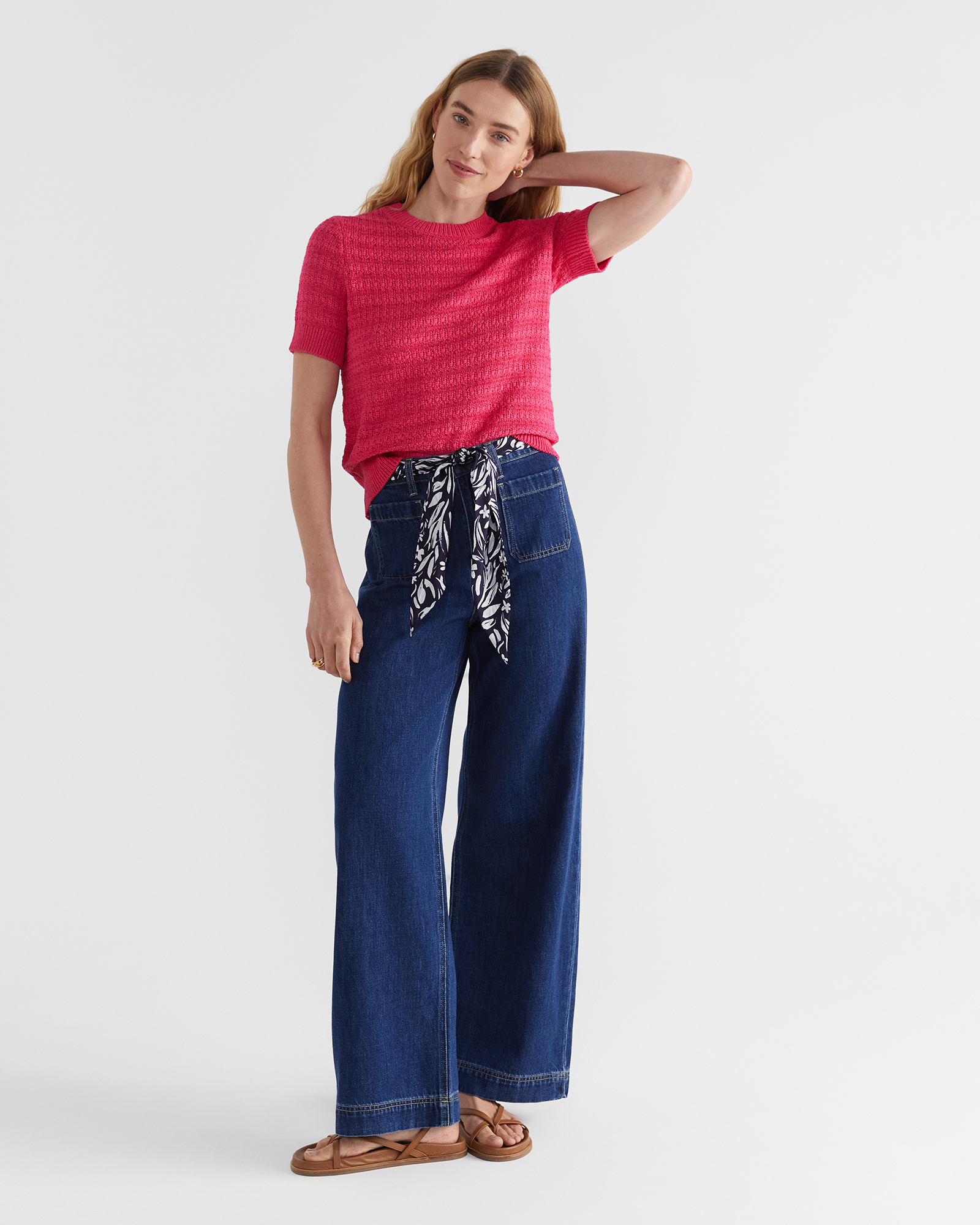 Josie Tape Yarn Textured Knit