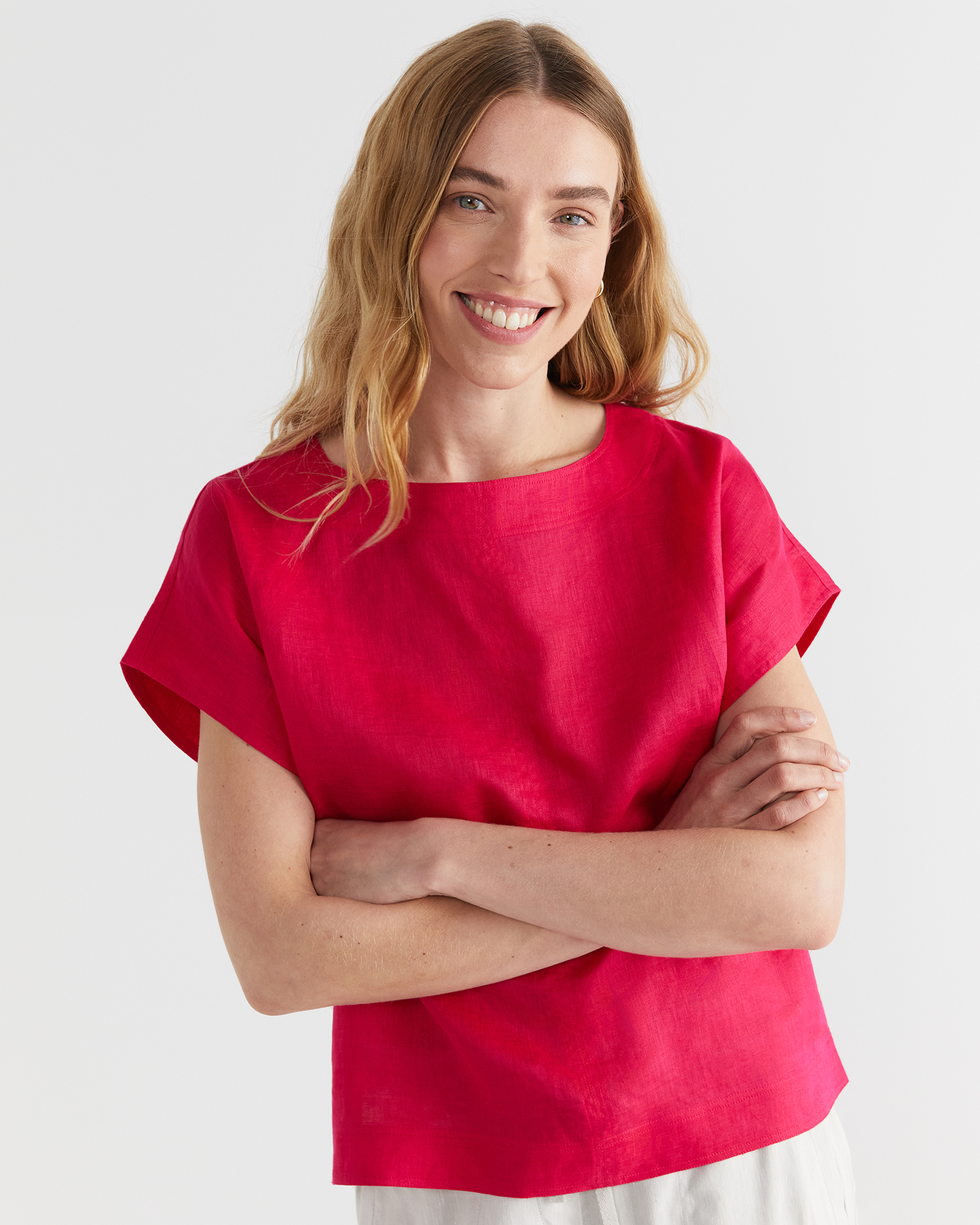 Allegra Linen Top