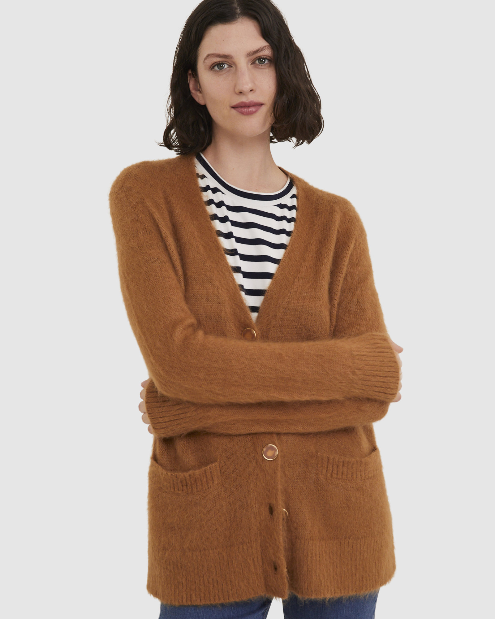 Tatiana Mohair Long Cardigan