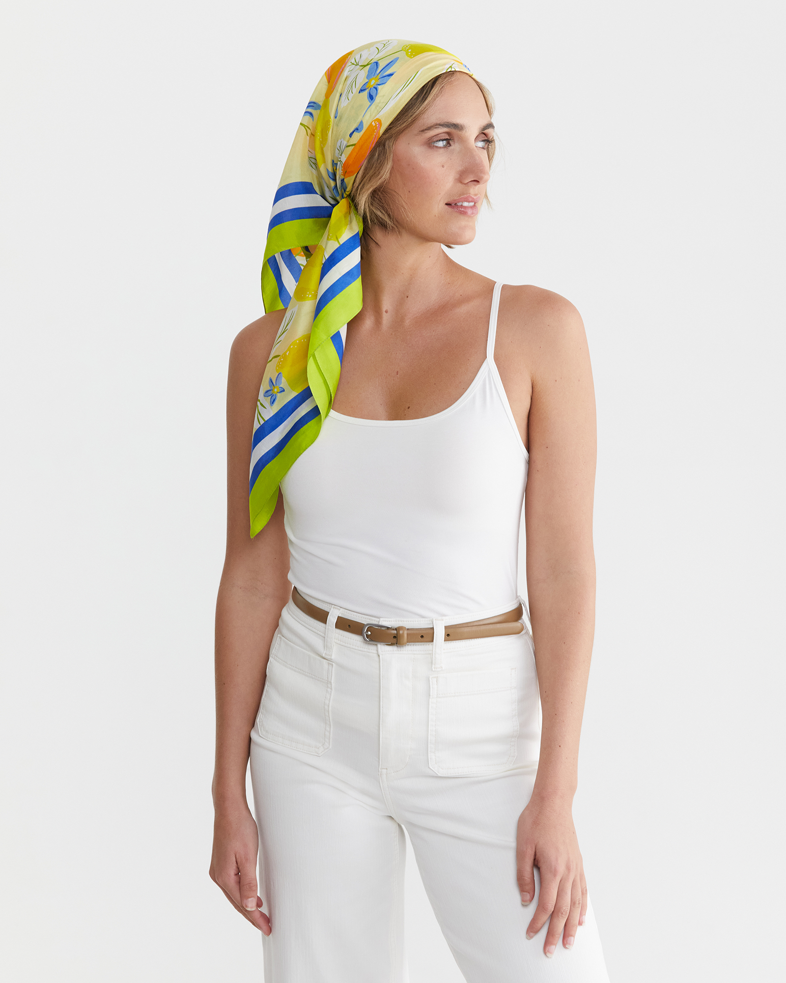 Citron Silk Scarf