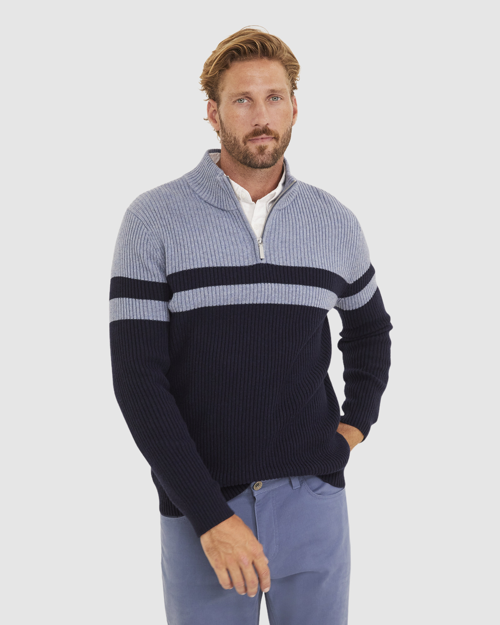 Moon Quarter Zip Knit